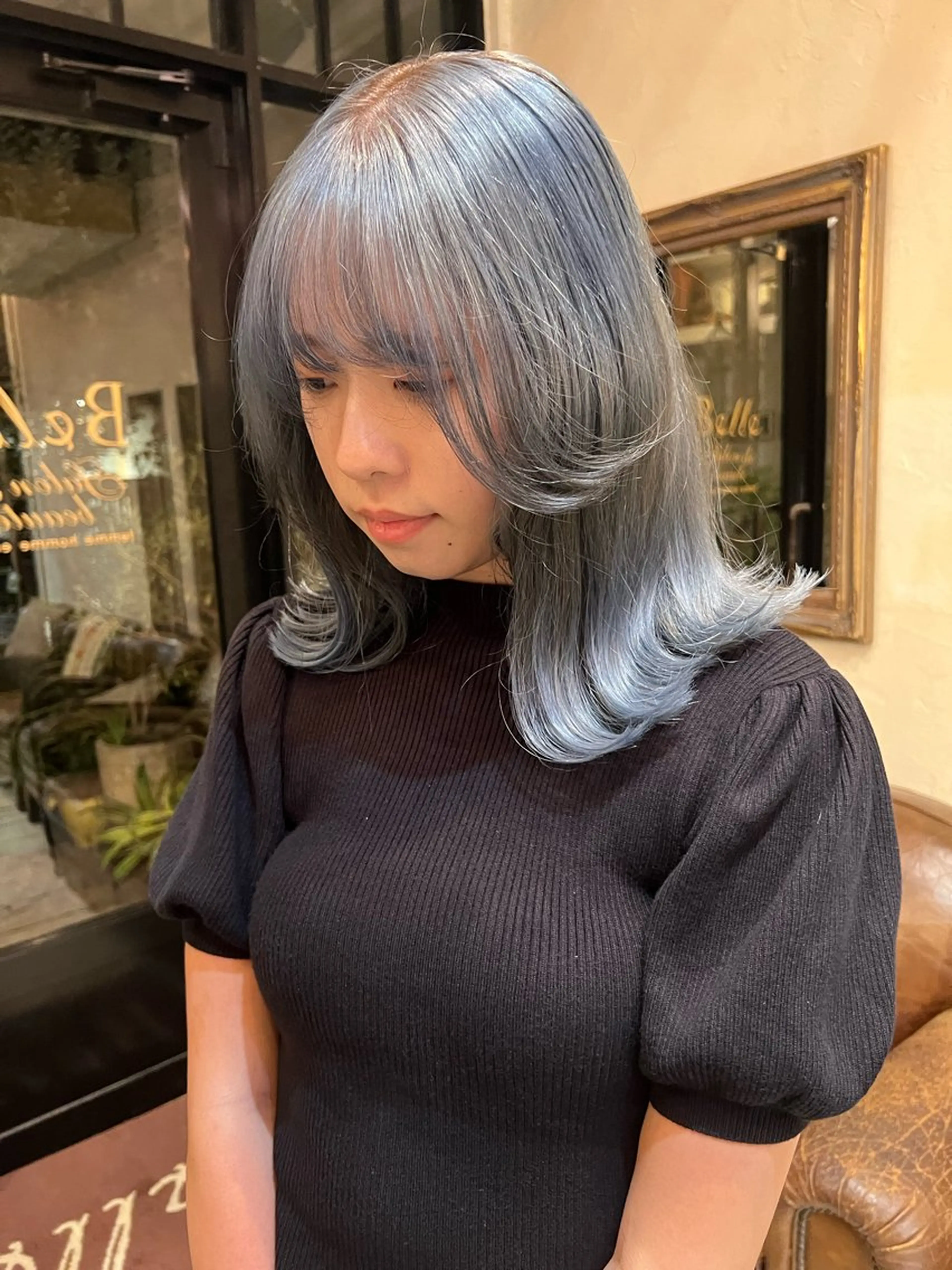 ロング カラー メンズ メンズブリーチ ブリーチ 透明感カラー belle   表参道　terrace所属・抜きっぱなしブロンド /ハイトーン/カナタのヘアスタイル