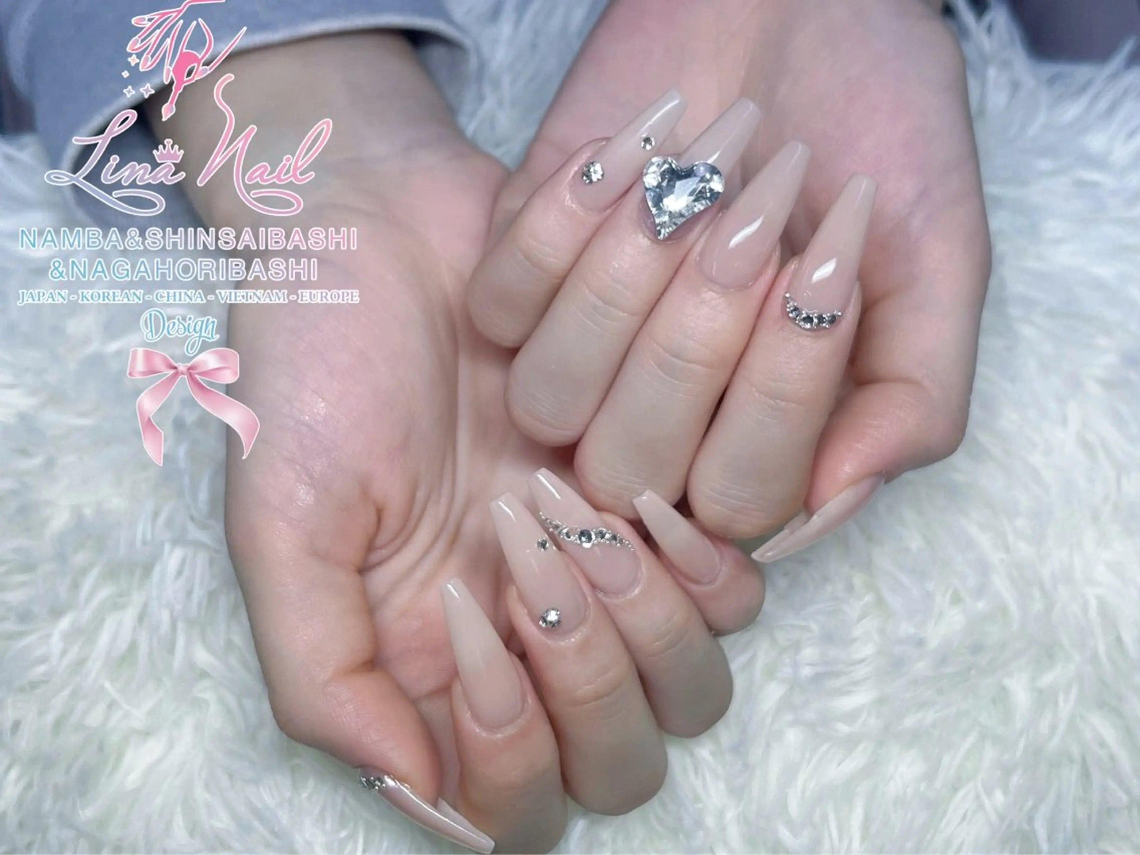 ネイル チークネイル 桜ネイル フラッシュネイル フットネイル ジェルネイル ハンドネイル ７９LINA NAIL 心斎橋店所属・リナネイル アメ村心斎橋店のネイルデザイン