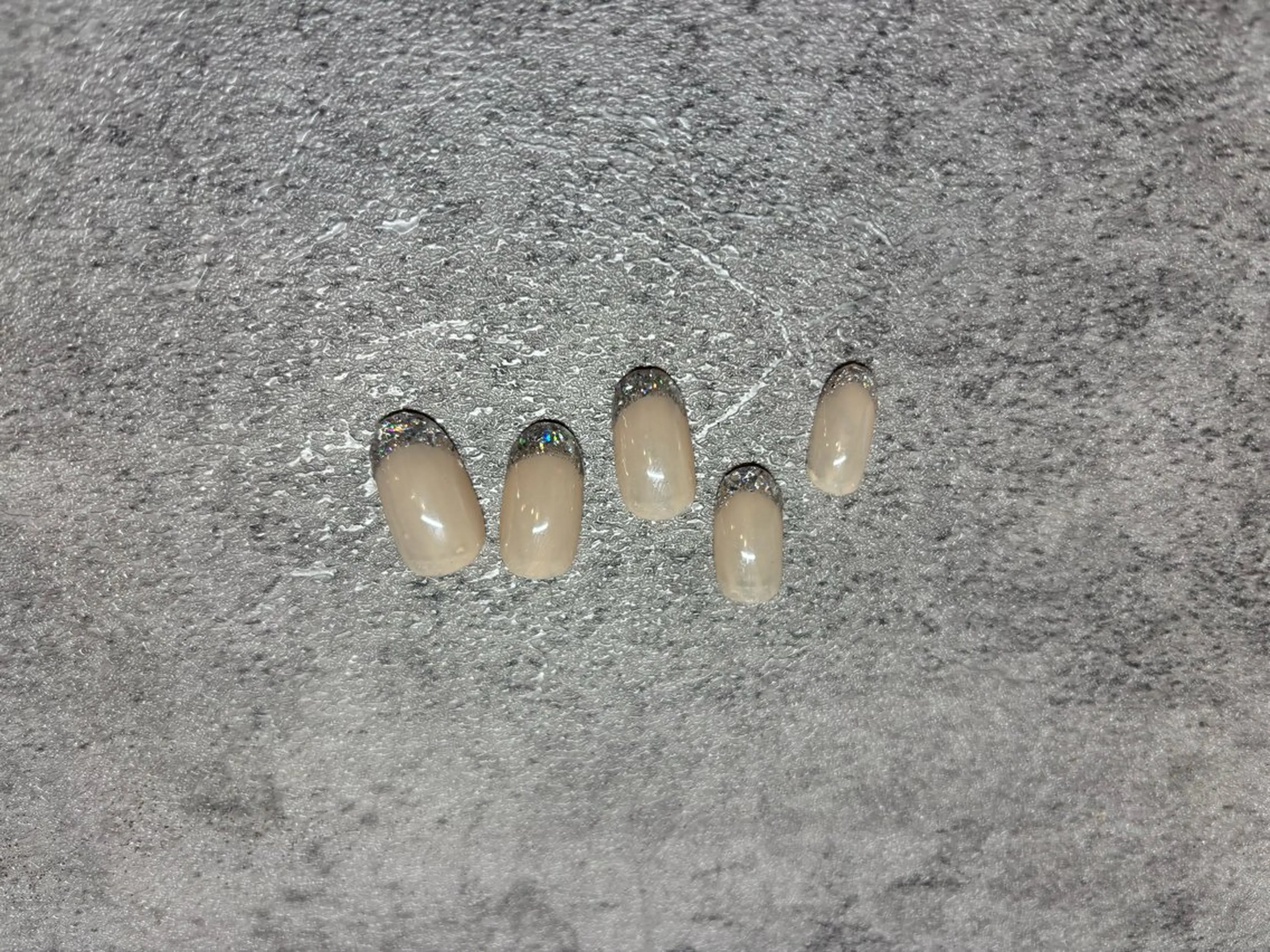 ネイル フレンチネイル ガラスフレンチ CHARME miyuのネイルデザイン