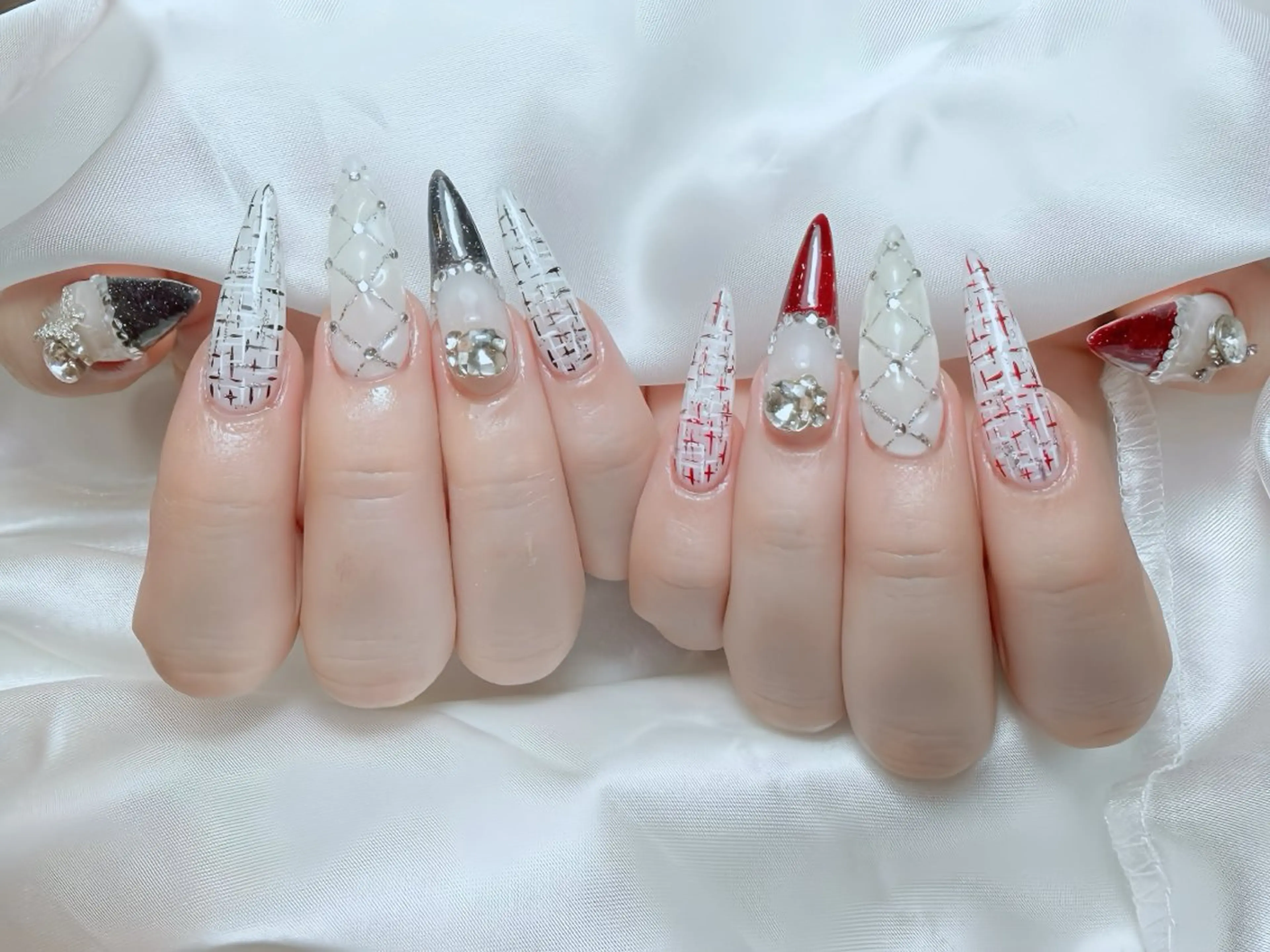 ネイル チークネイル フラッシュネイル フラワーネイル フットネイル ジェルネイル ハンドネイル Rin Nail Shinokuboのネイルデザイン