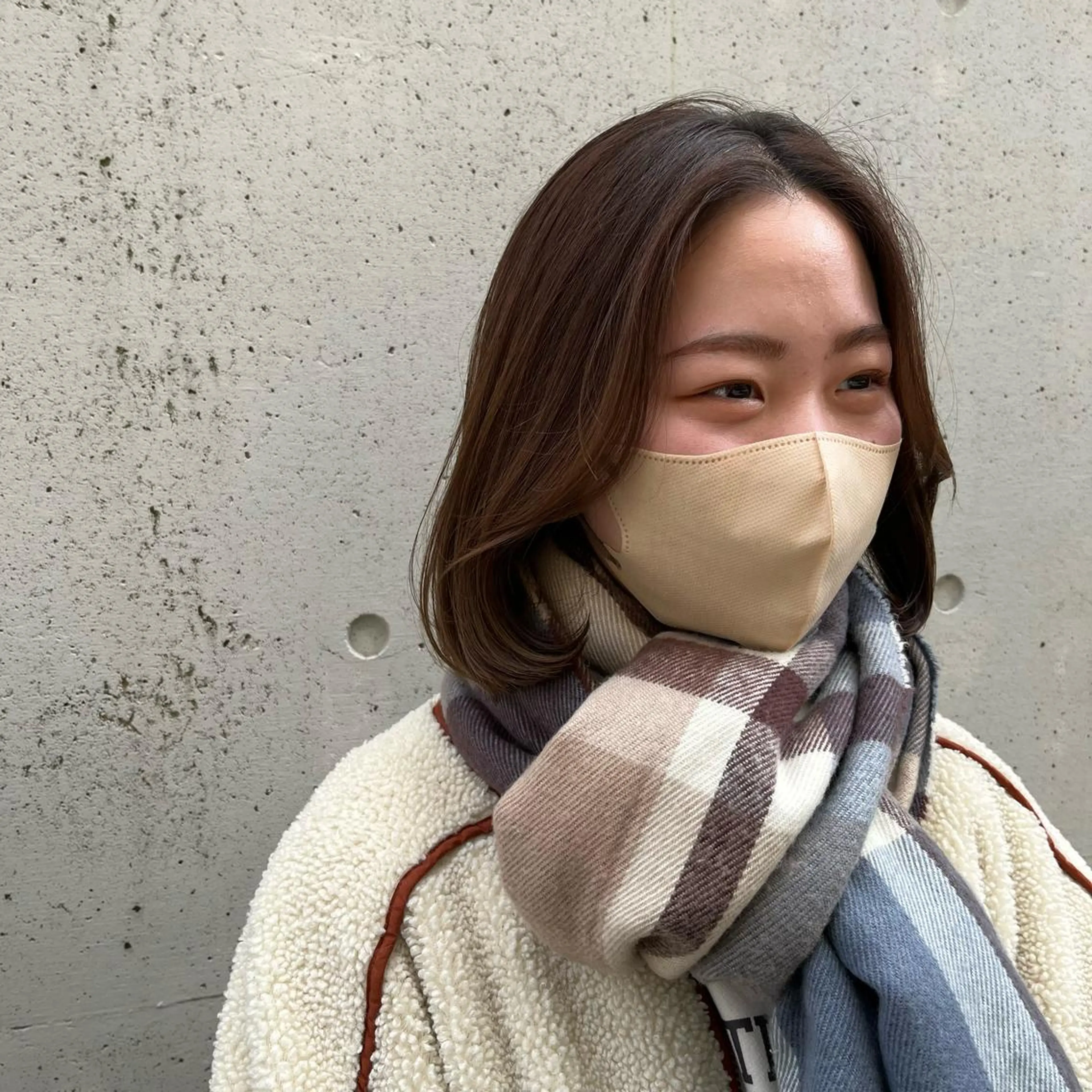 ミディアム カット ヘアカラー トリートメント ヘッドスパ putri店長 和田鈴采のヘアスタイル