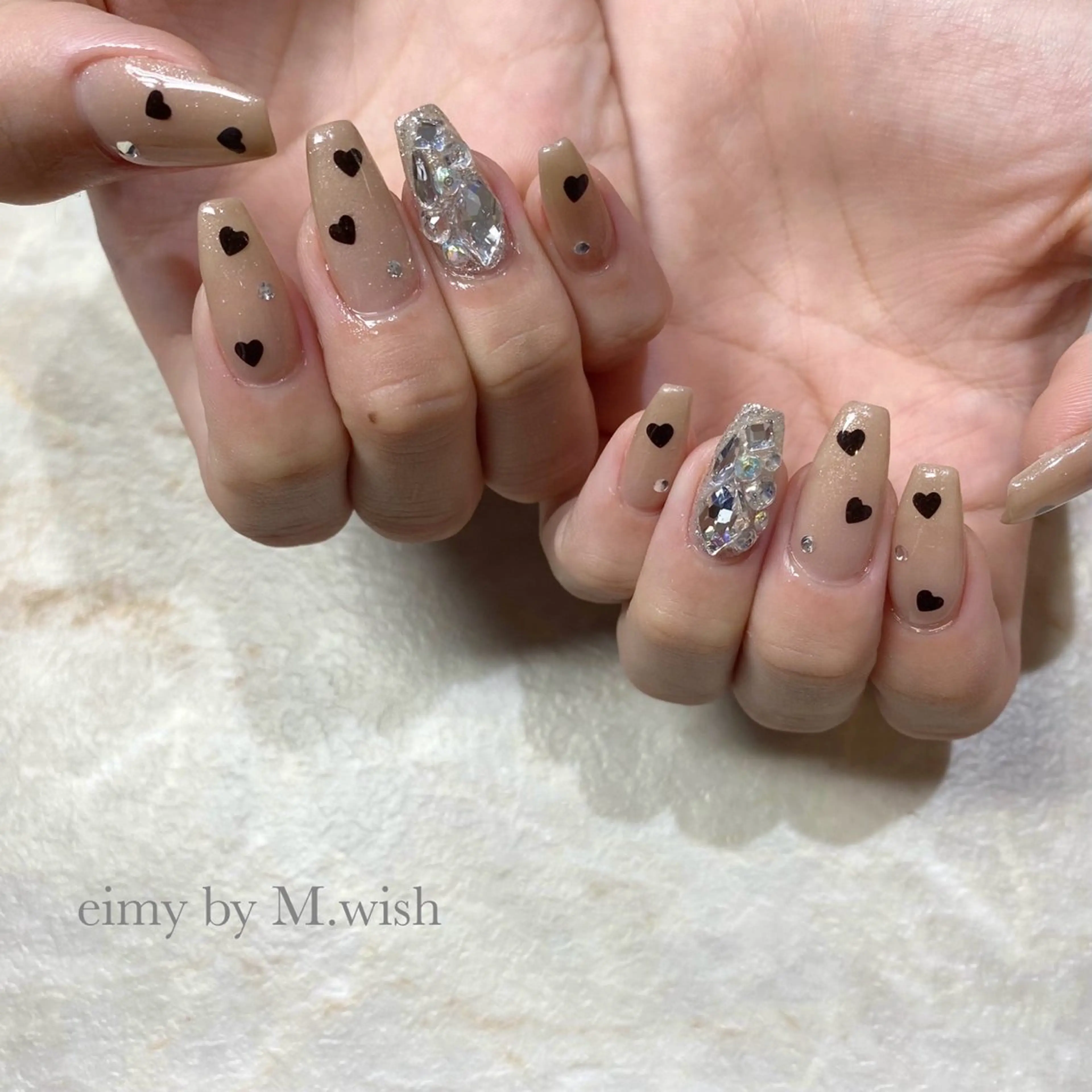 ネイル ハート ホログラムネイル ハンドネイル CLALA 🌼kimikoのネイルデザイン