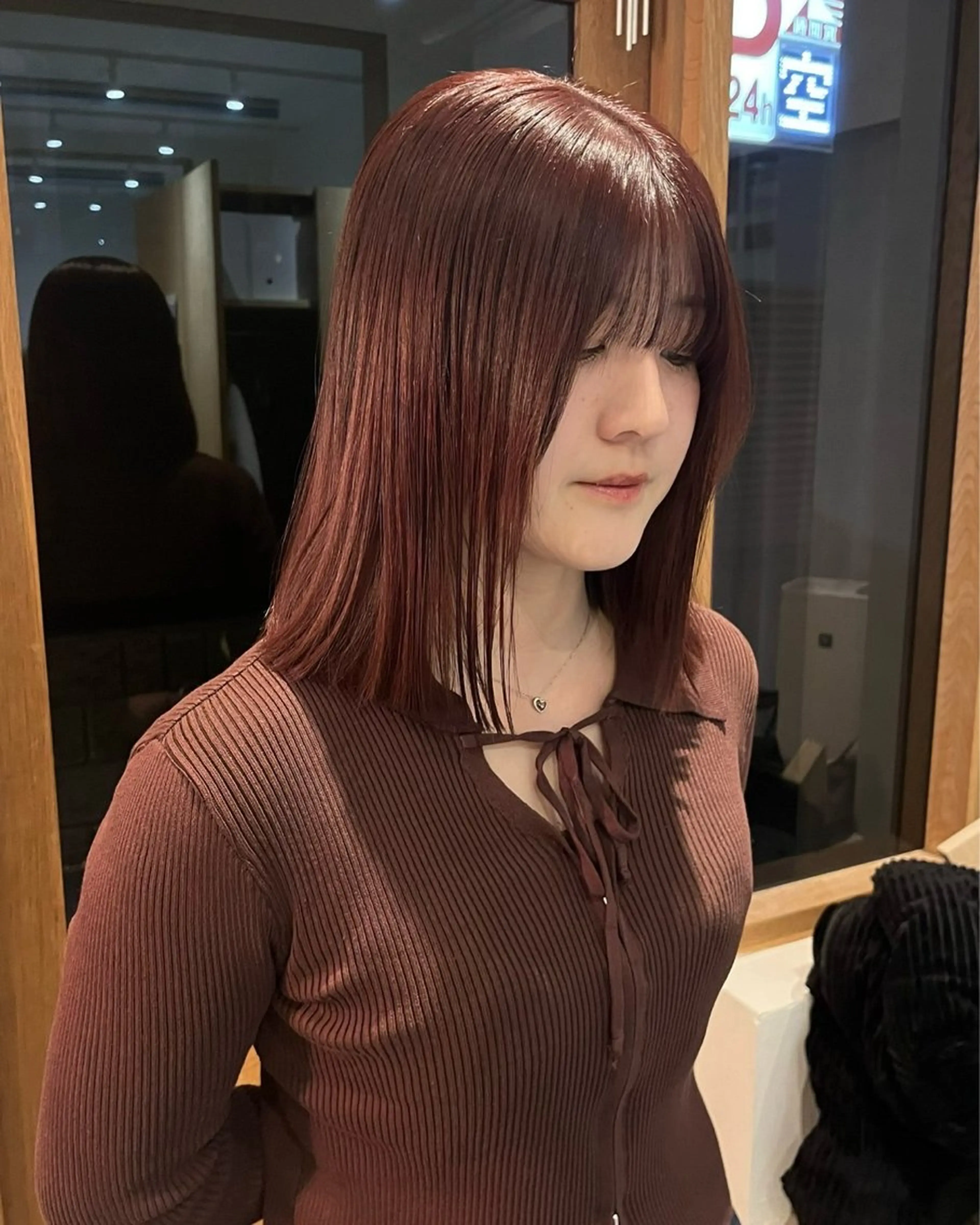 ミディアム カラー カラー🫧/鎌倉 縮毛矯正/大空のヘアスタイル