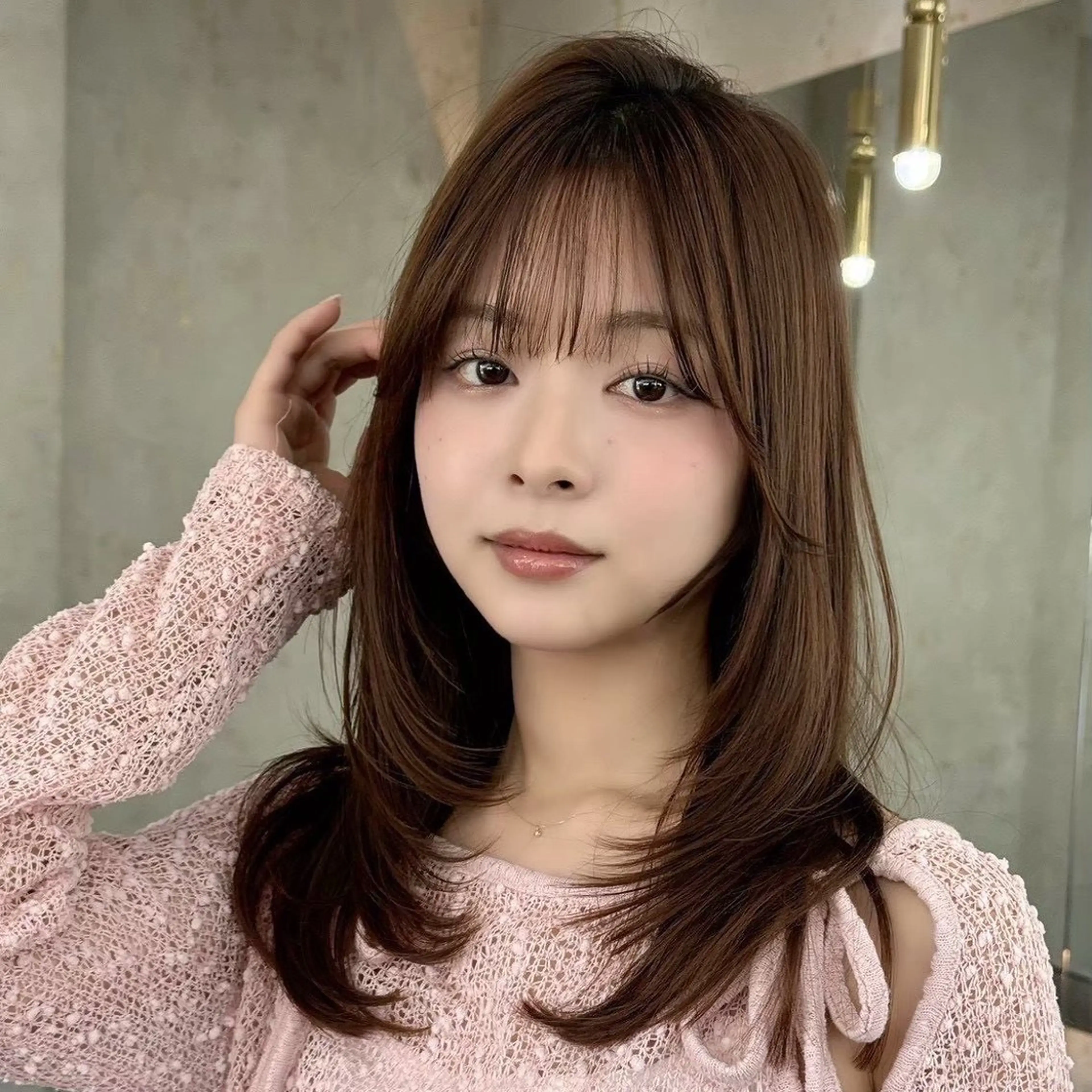 セミロング 高屋敷 陸のヘアスタイル