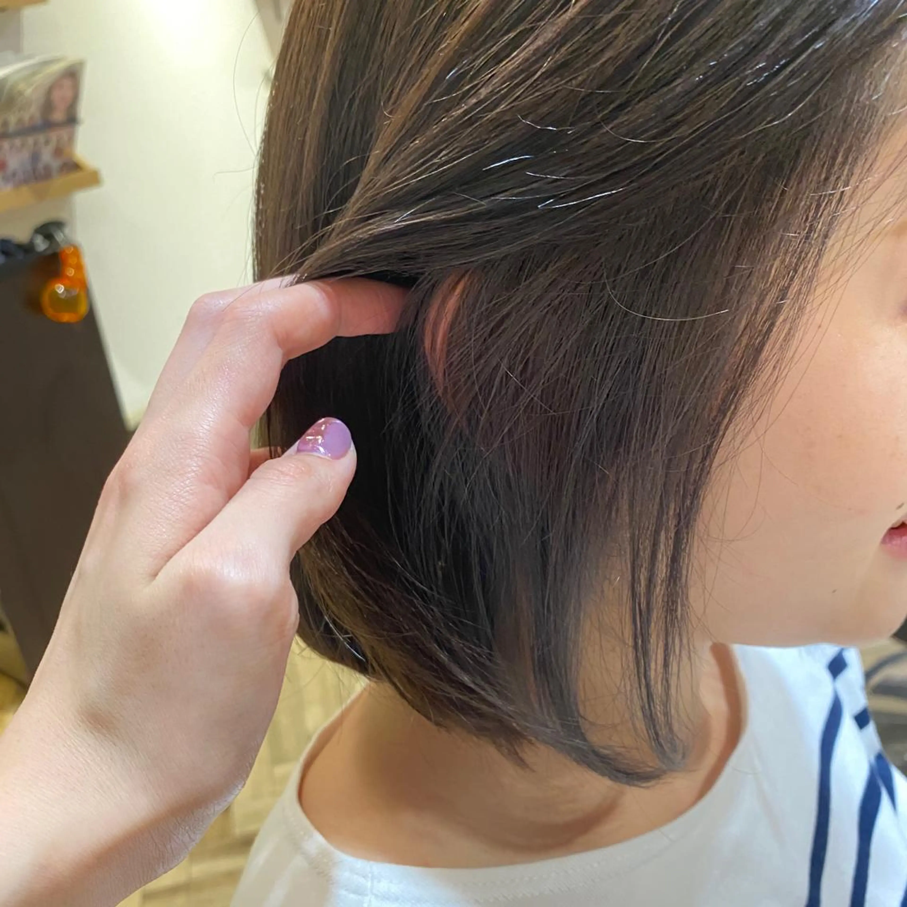 ショート カラー 艶カラー/韓国顔周り 🎀mamiのヘアスタイル