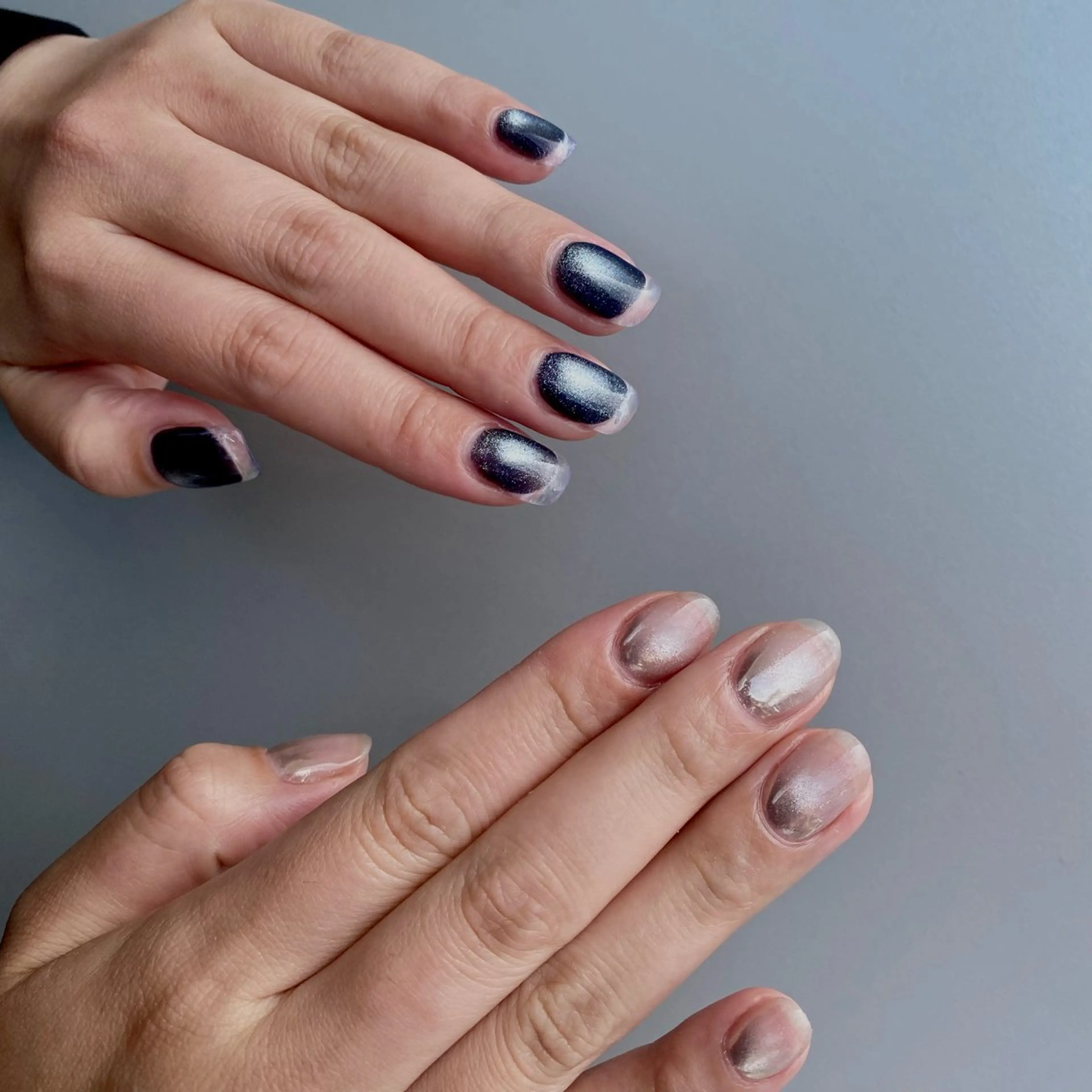 ネイル クリアネイル フレンチネイル マグネットネイル T Yoshikoのネイルデザイン