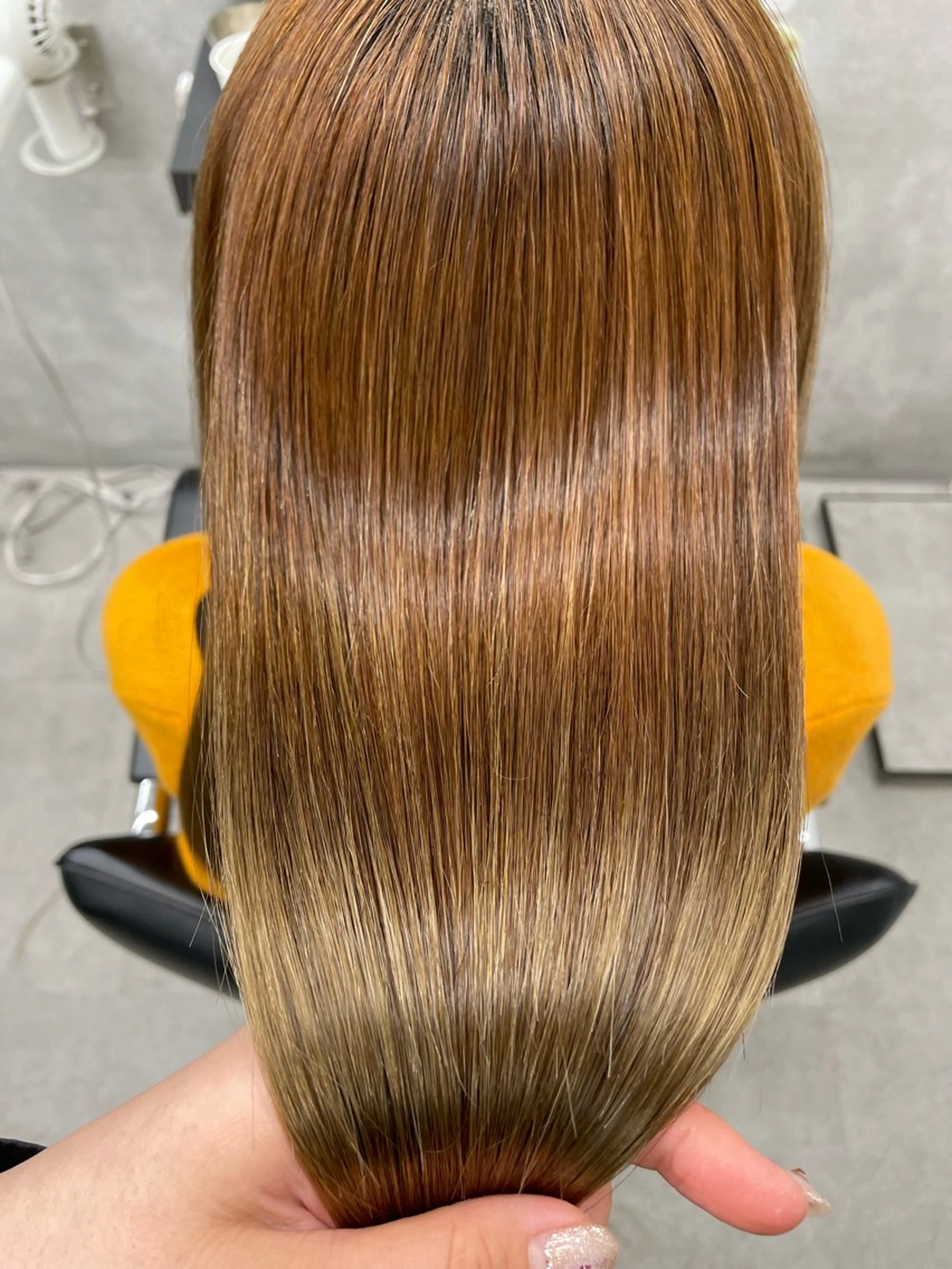 ロング 顔周りカット 伸ばしかけ 髪質改善 韓国風ヘア 縮毛矯正 カット 縮毛矯正 トリートメント 巻ける縮毛矯正🌸 勝倉　麗のヘアスタイル