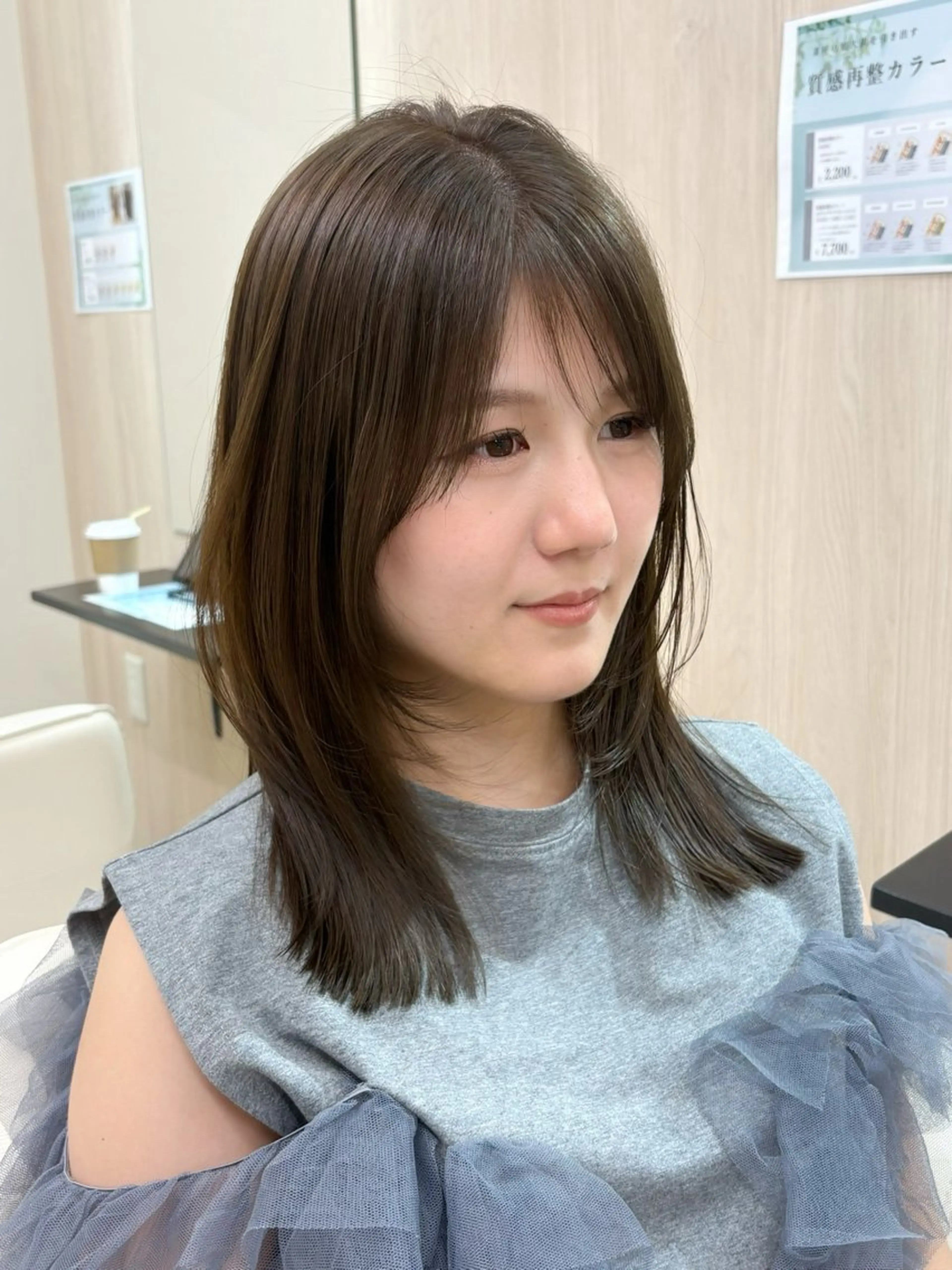 カット+美髪カラー🎀(ワンカラー)+クイックトリートメントの写真