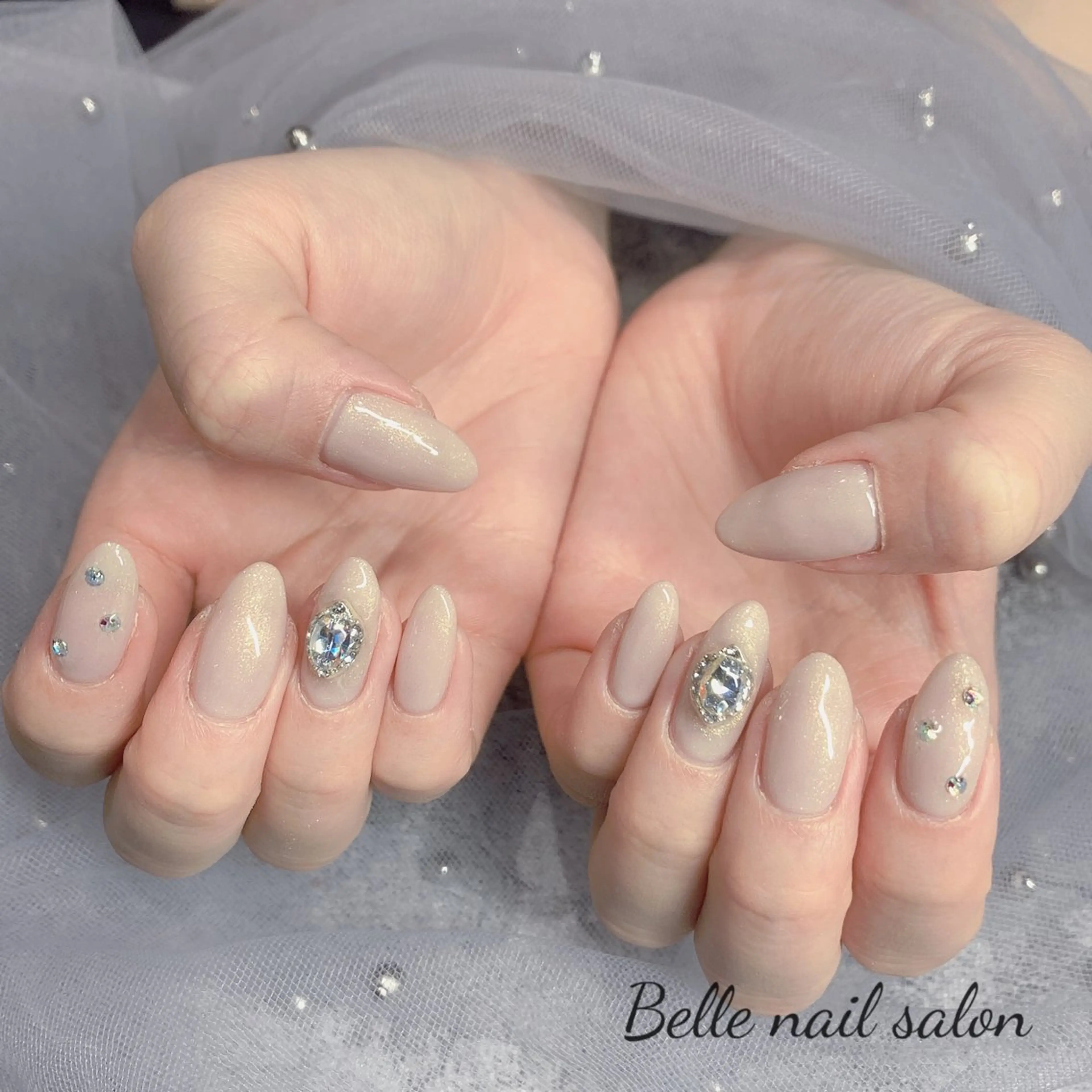 ネイル 持ち込み シンプルネイル ハンドネイル Belle nail salon 新小岩のネイルデザイン