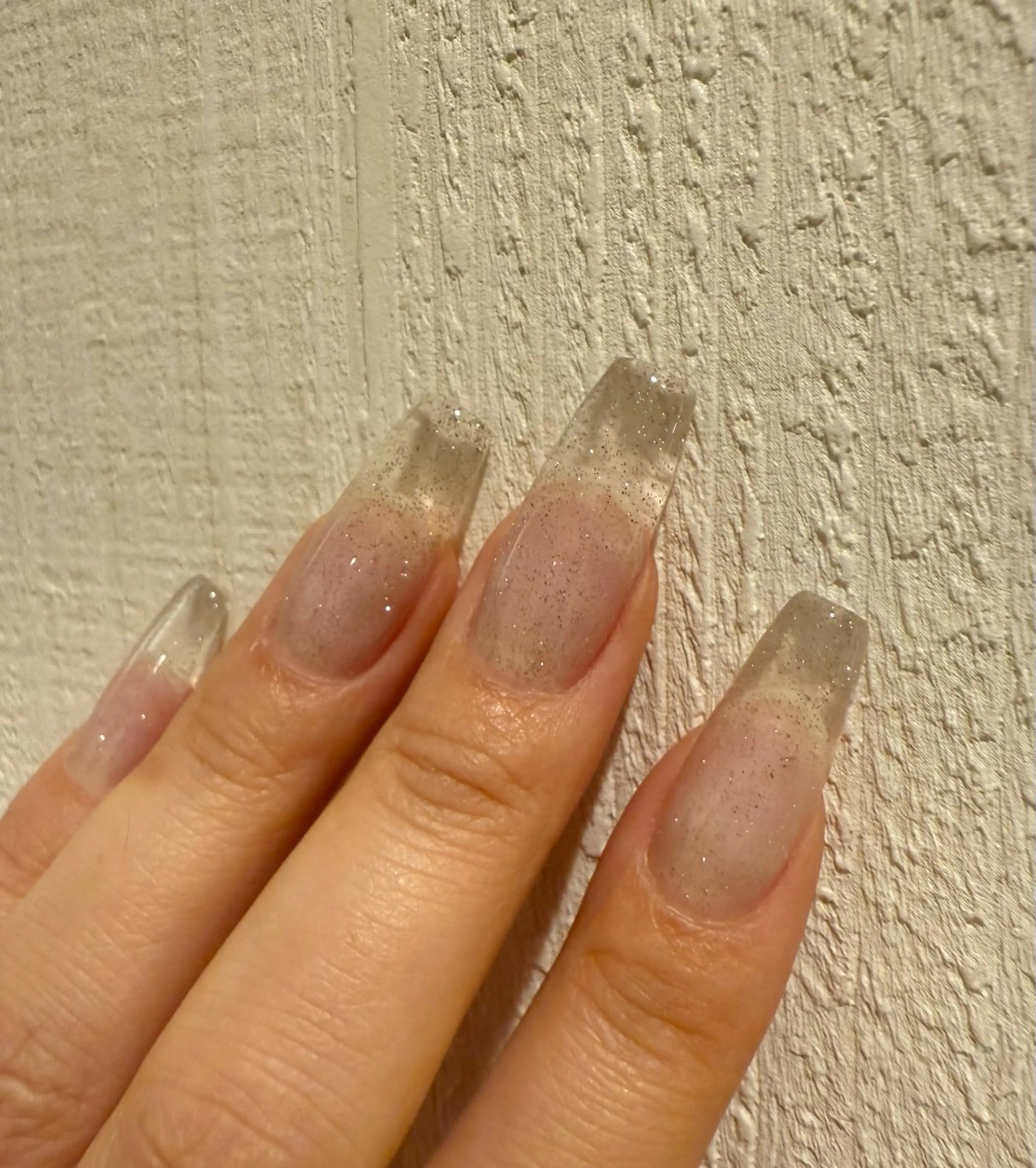 ネイル ブルー クリアネイル フラッシュネイル スカルプネイル 夏ネイル ハンドネイル 岩澤 恵子のネイルデザイン