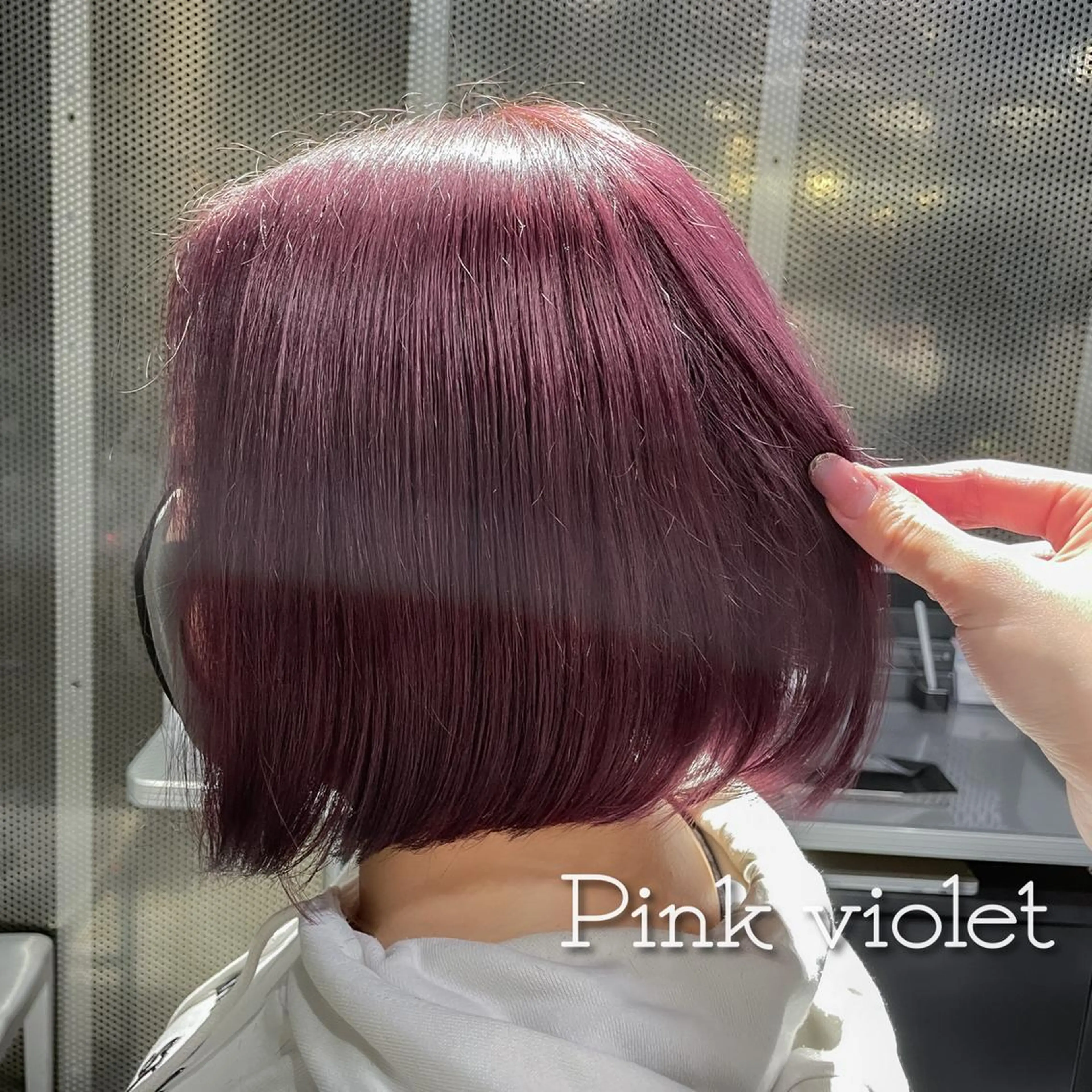 ショート カラー カシス ピンクカラー バイオレットカラー plume【プリュム】恵比寿所属・💗plume(ぷり ゅむ)💗なずなのマツエク・マツパデザイン