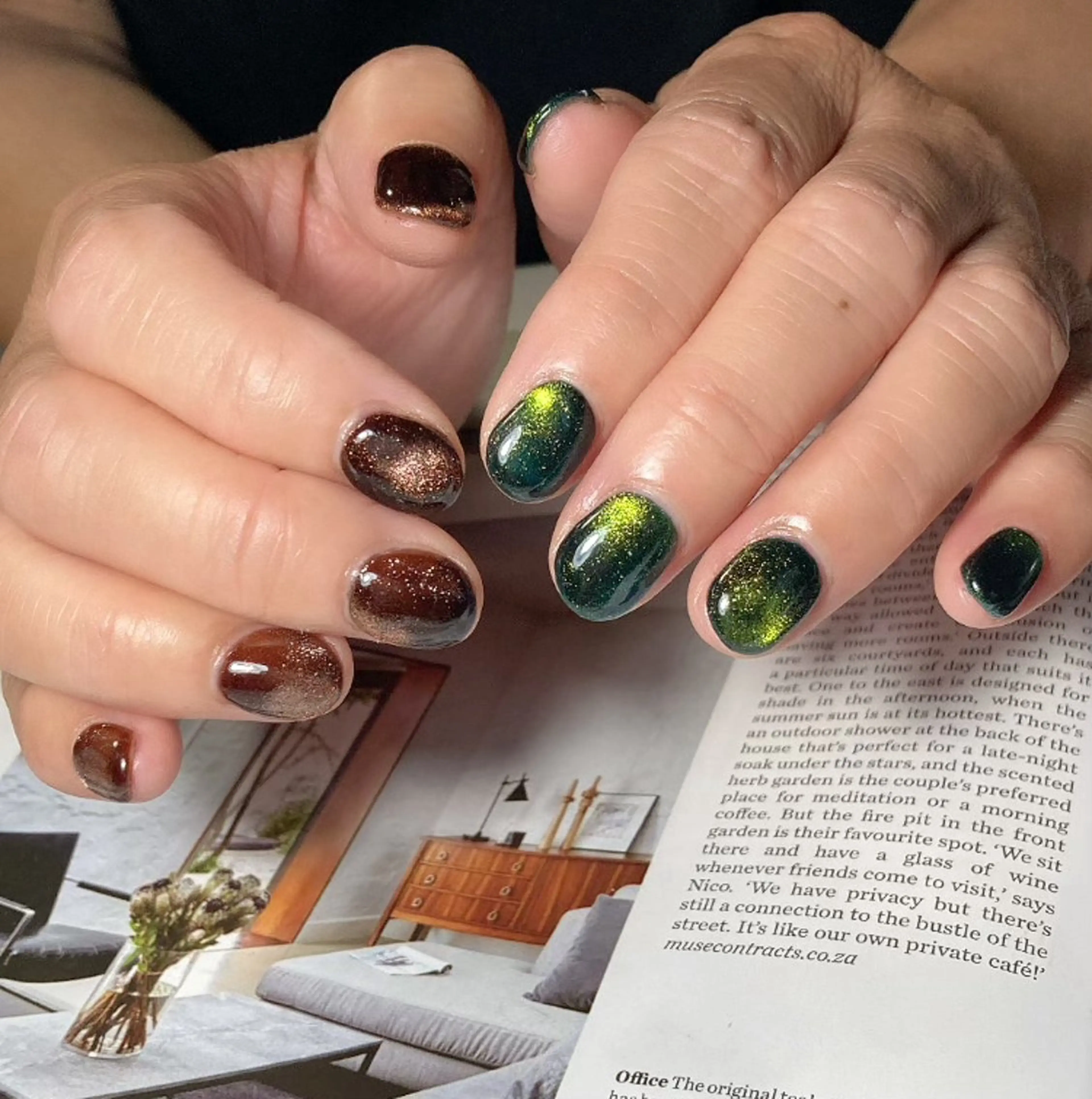 ネイル マグネットネイル Lofi nails ゆきこのネイルデザイン