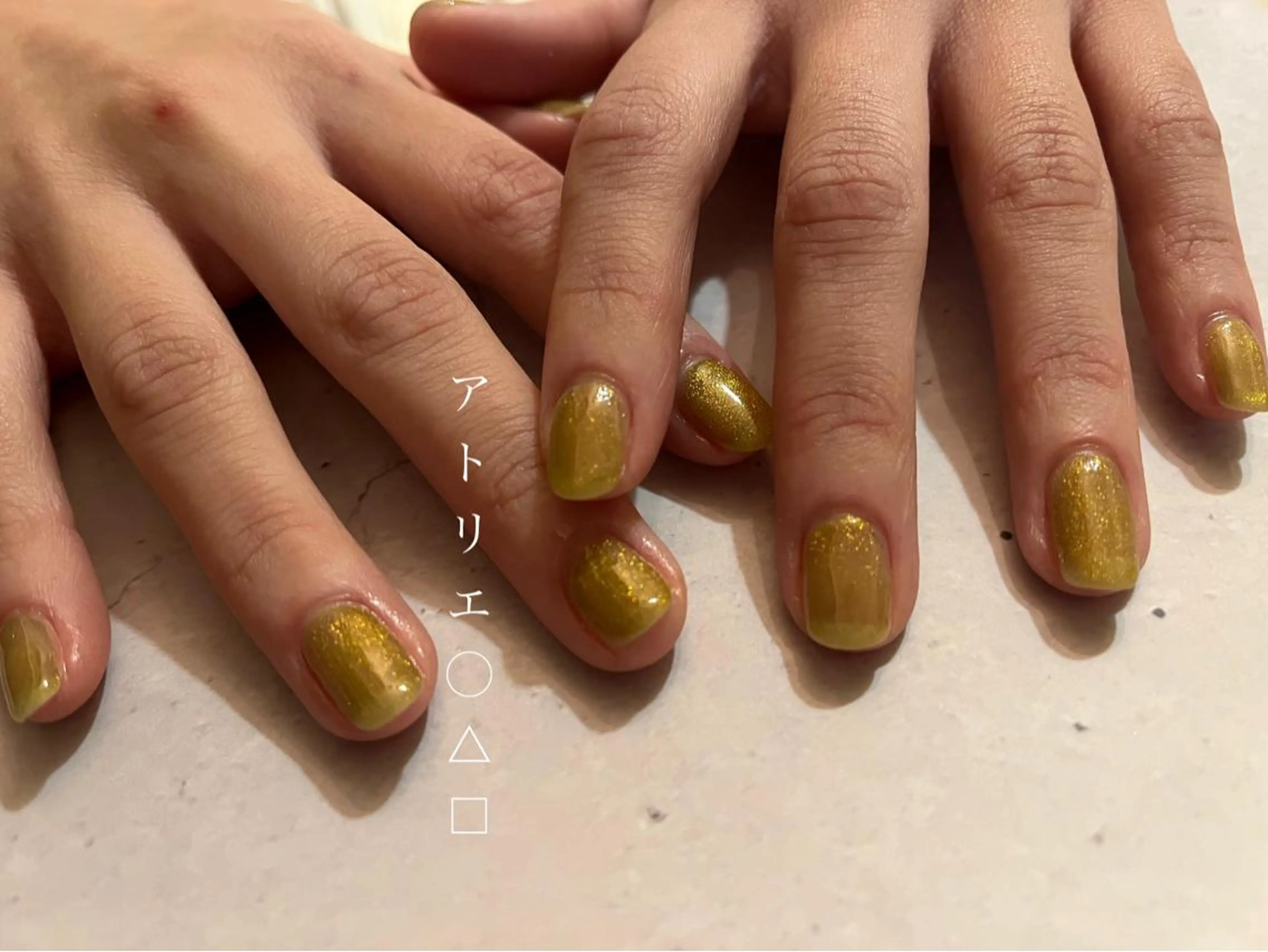 ネイル マグネットネイル ハンドネイル アトリエ ○△□のネイルデザイン