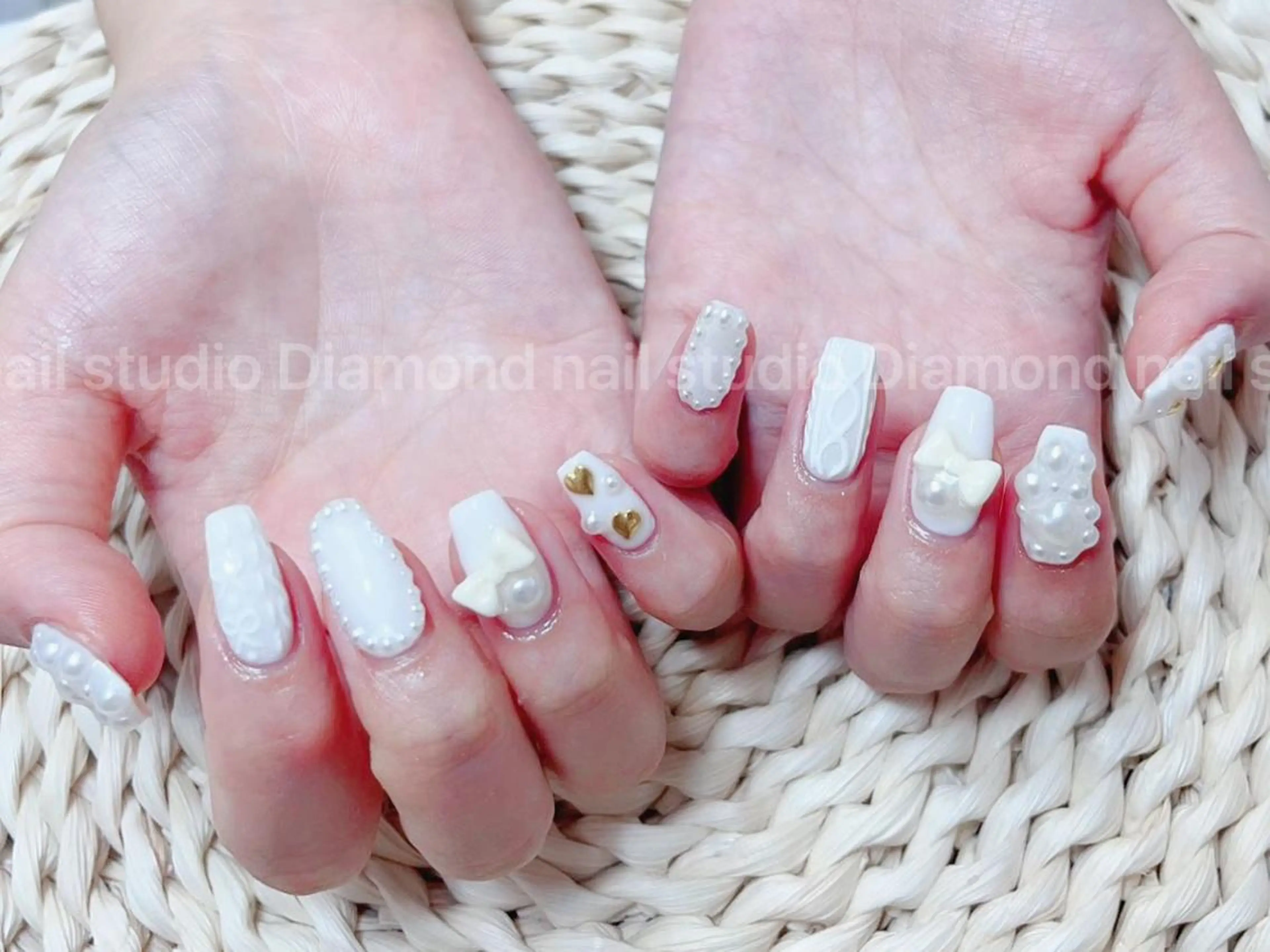 ミディアム Diamond 🚢のネイルデザイン