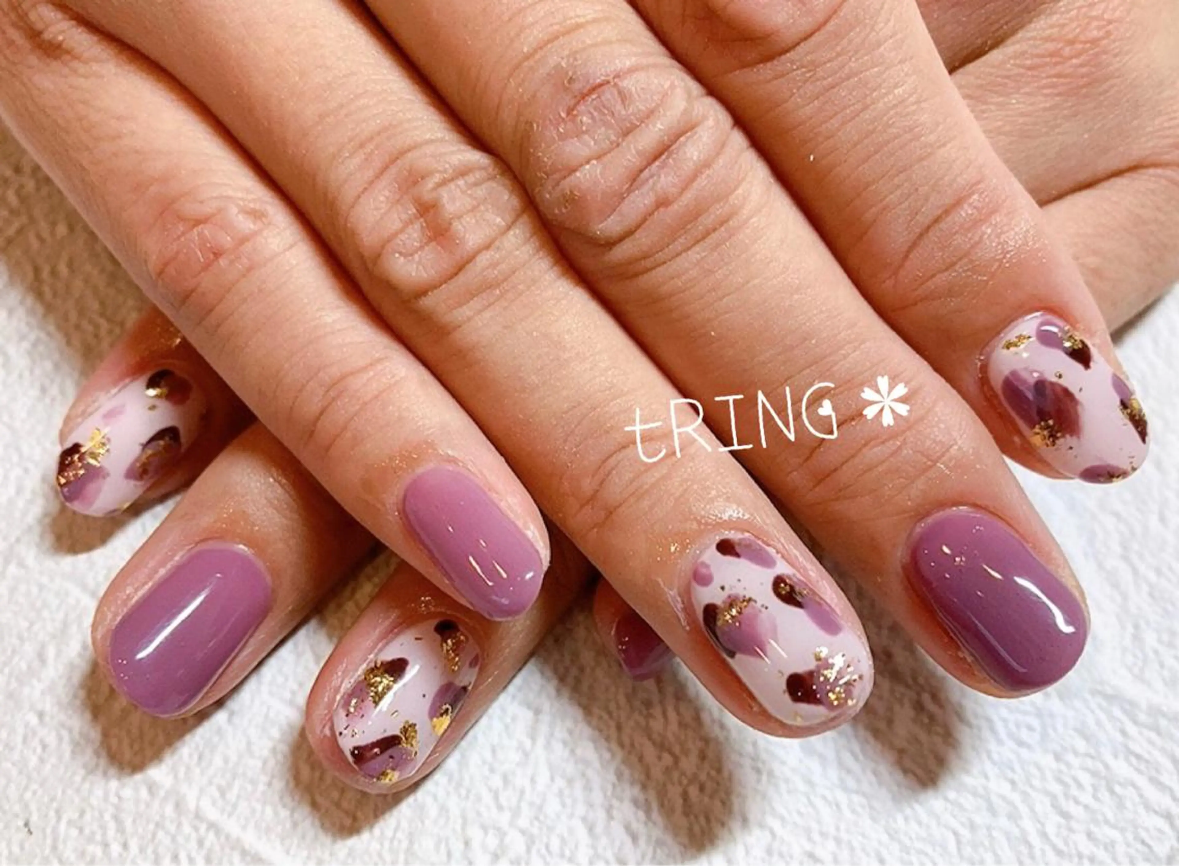 ネイル ハンドネイル tRING＊ しいの木台のネイルデザイン