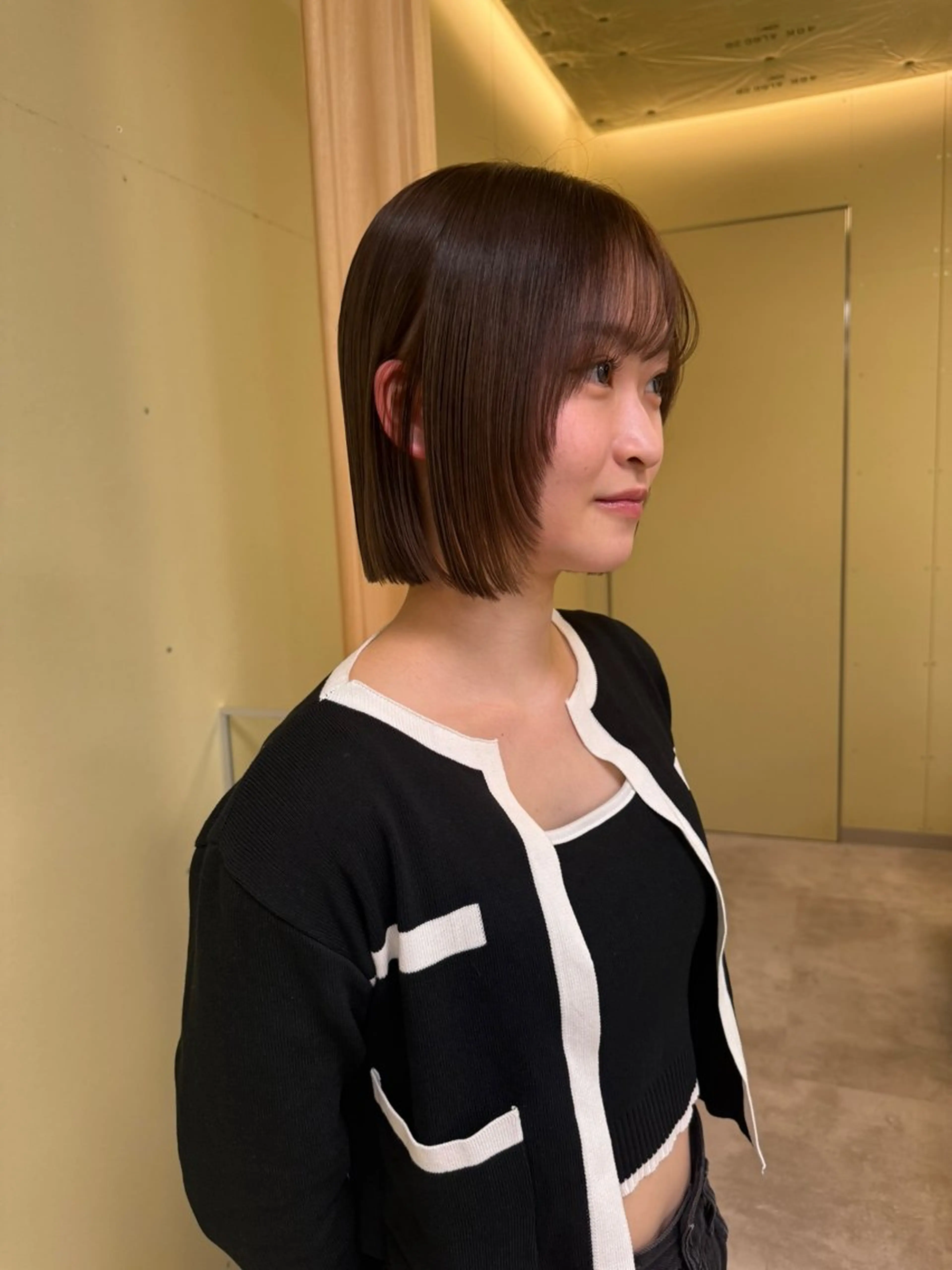 ショート カラー カット ヘアカラー トリートメント 伶風/ボブ/ ヘーゼルベージュのヘアスタイル