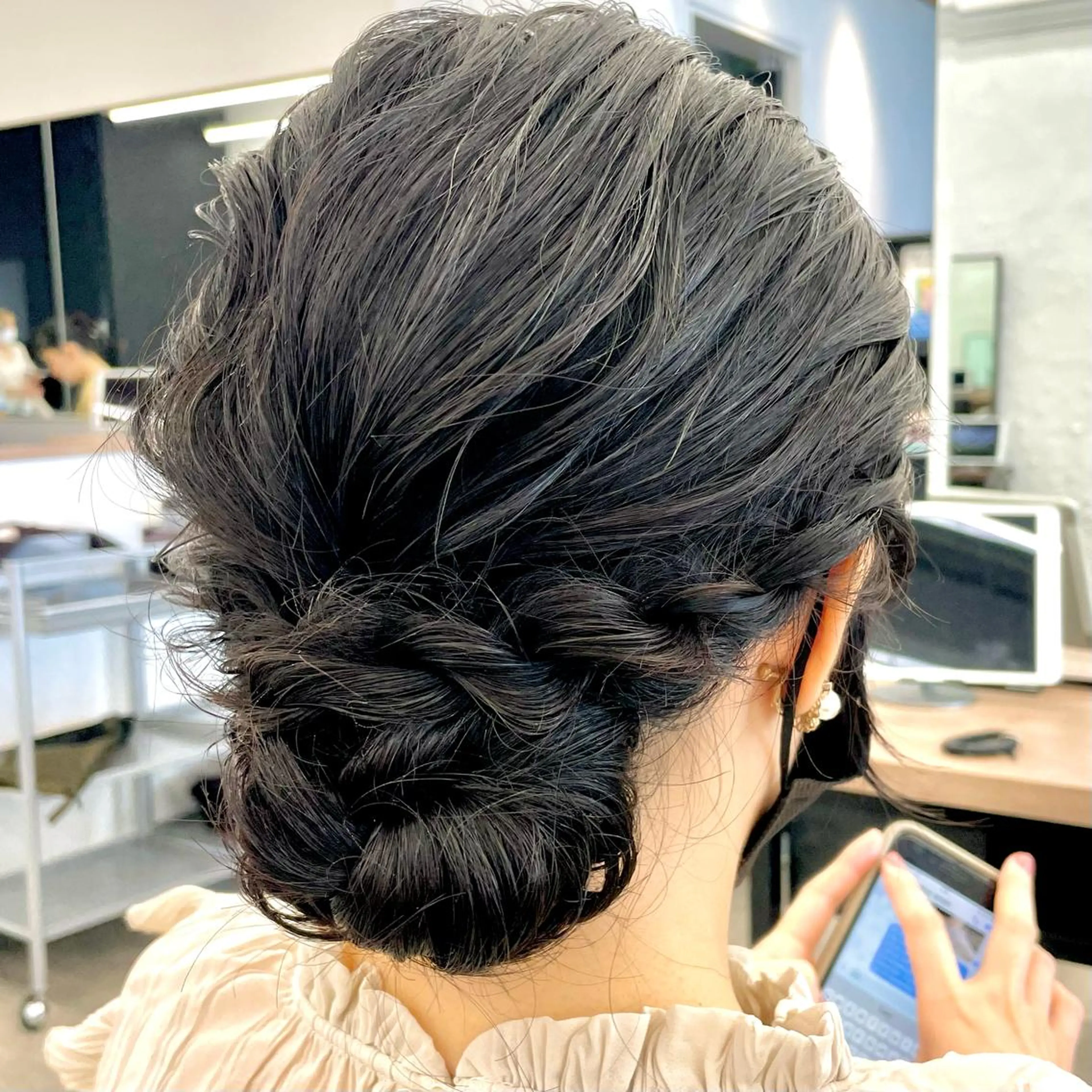 お出かけ前に✨ヘアセット!!❤️‍🔥究極ドライヘッドマッサージサービス✨顔の浮腫も取れてすっきり💗の写真