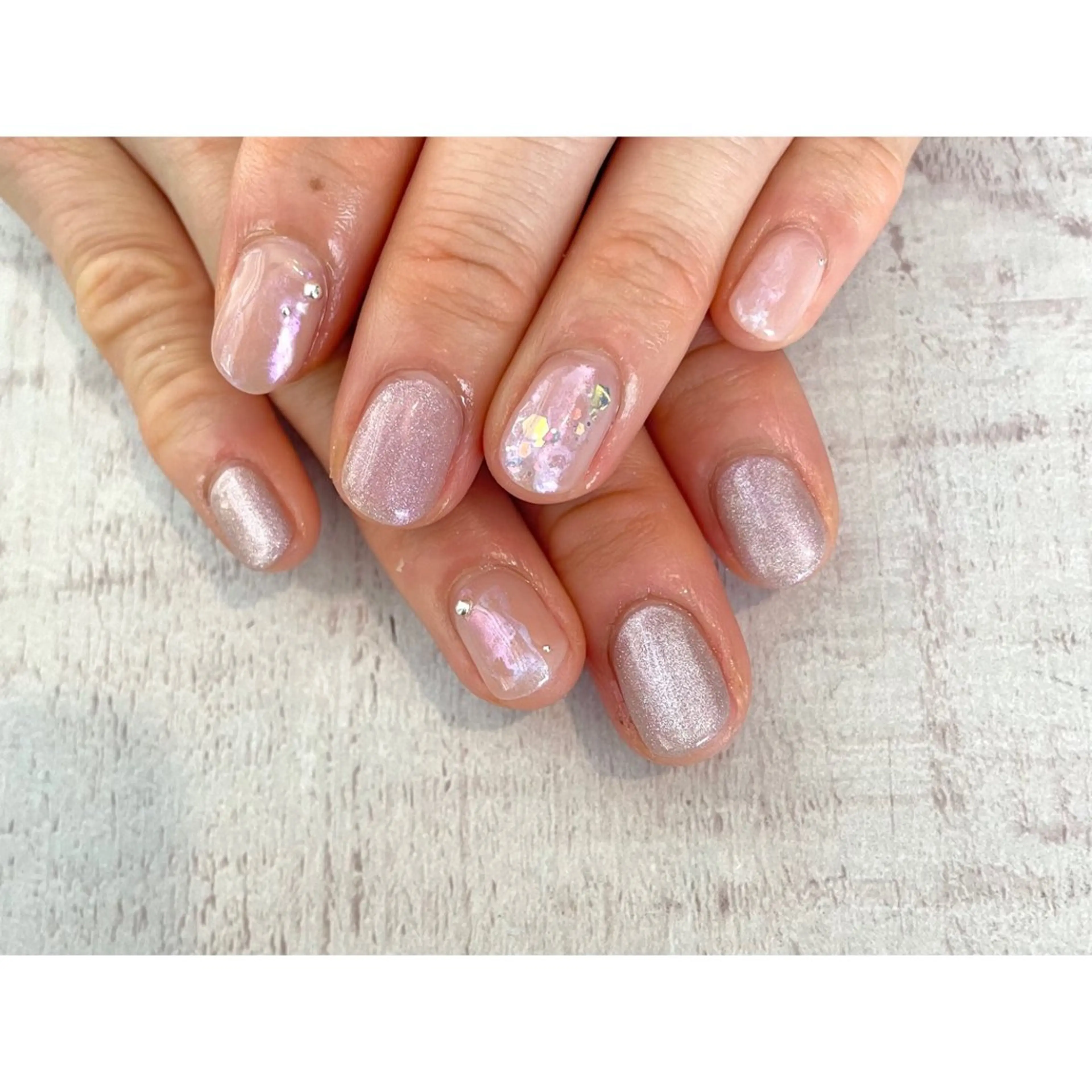 ネイル ハンドネイル 𖡼 yumenoのネイルデザイン