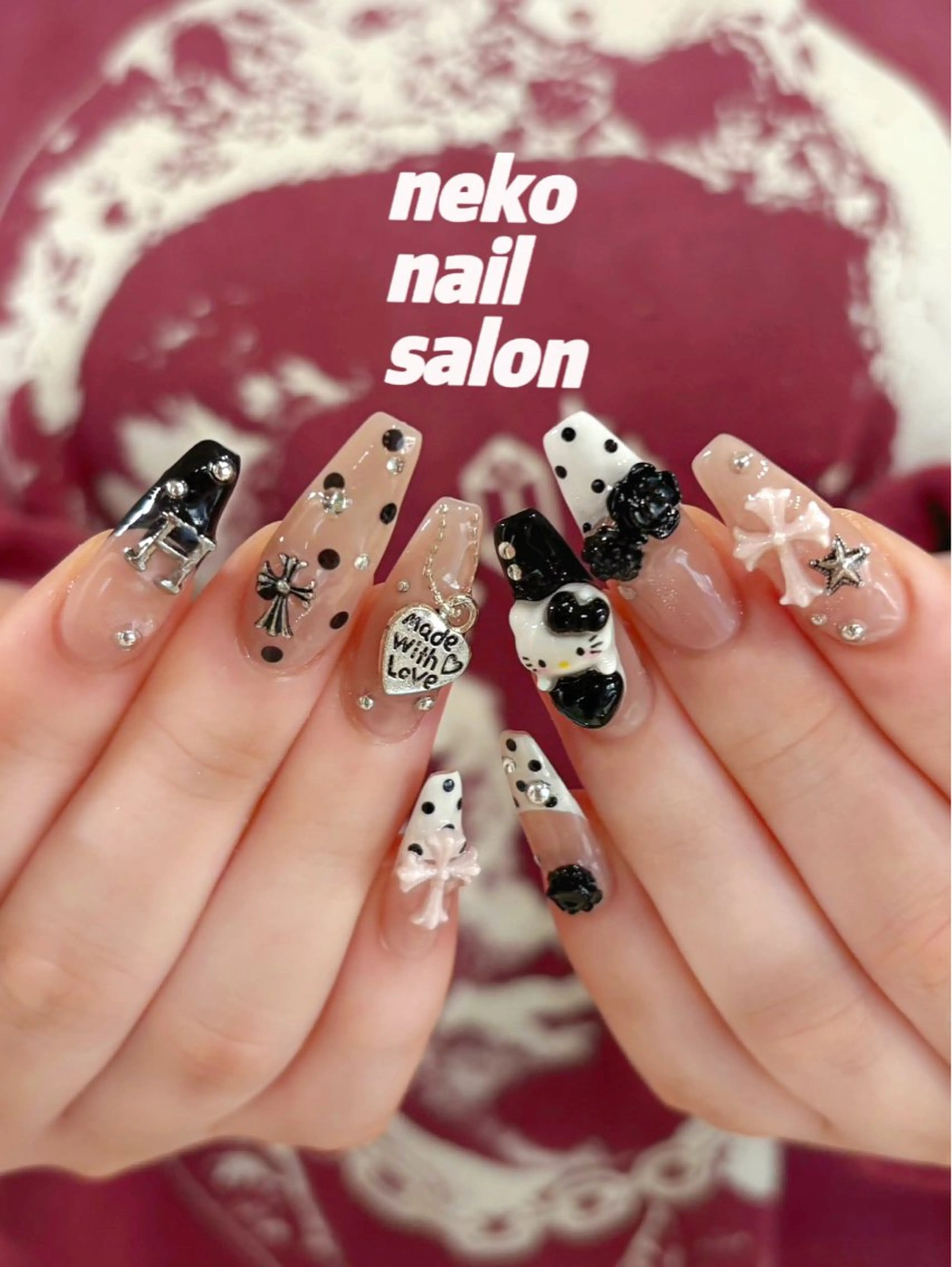 ネイル フレンチネイル ワンホンネイル ハンドネイル neko nail所属・neko nailのネイルデザイン