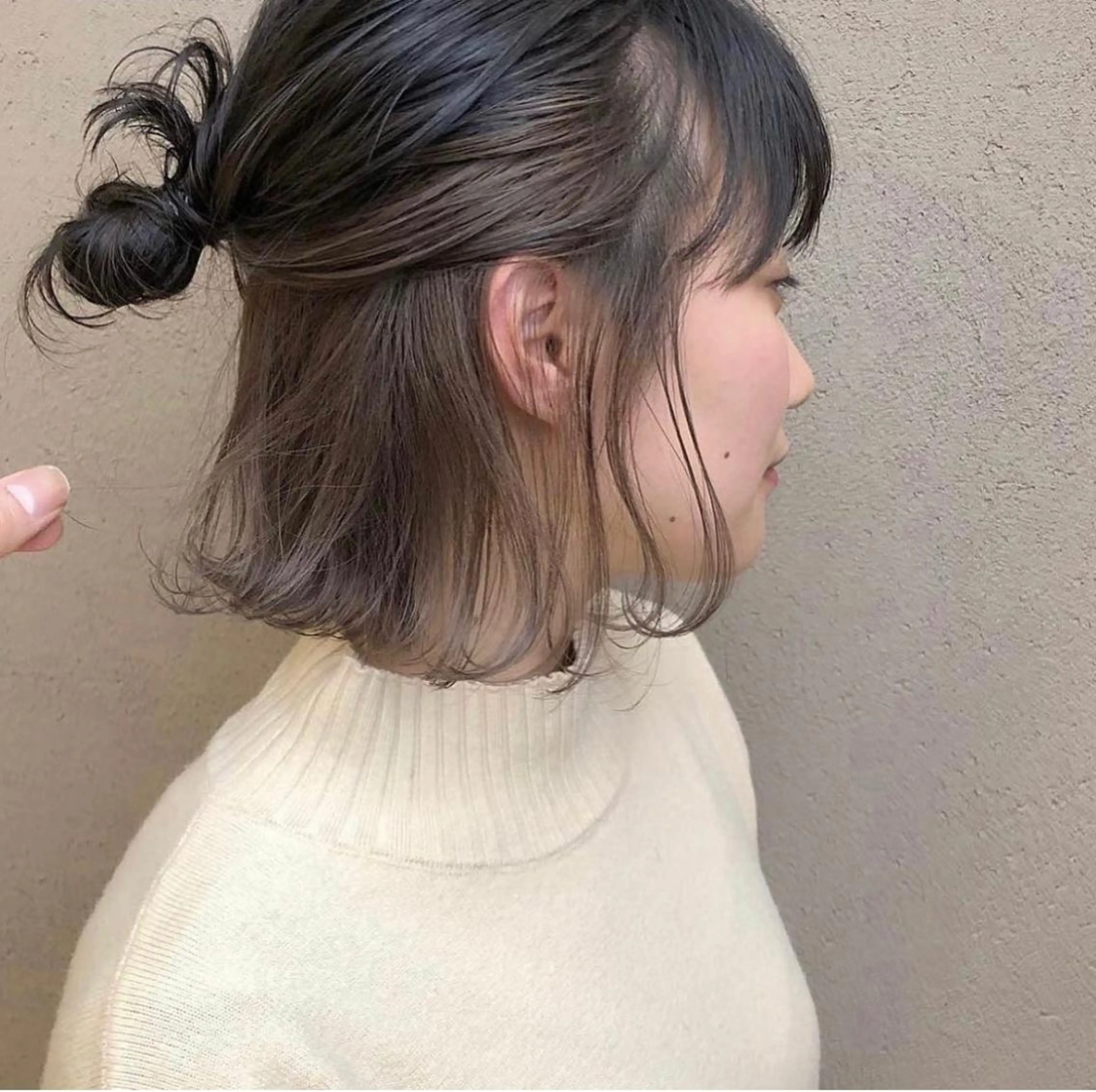 ミディアム カラー ショート・ボブパーマ 指名No.1かけるのヘアスタイル