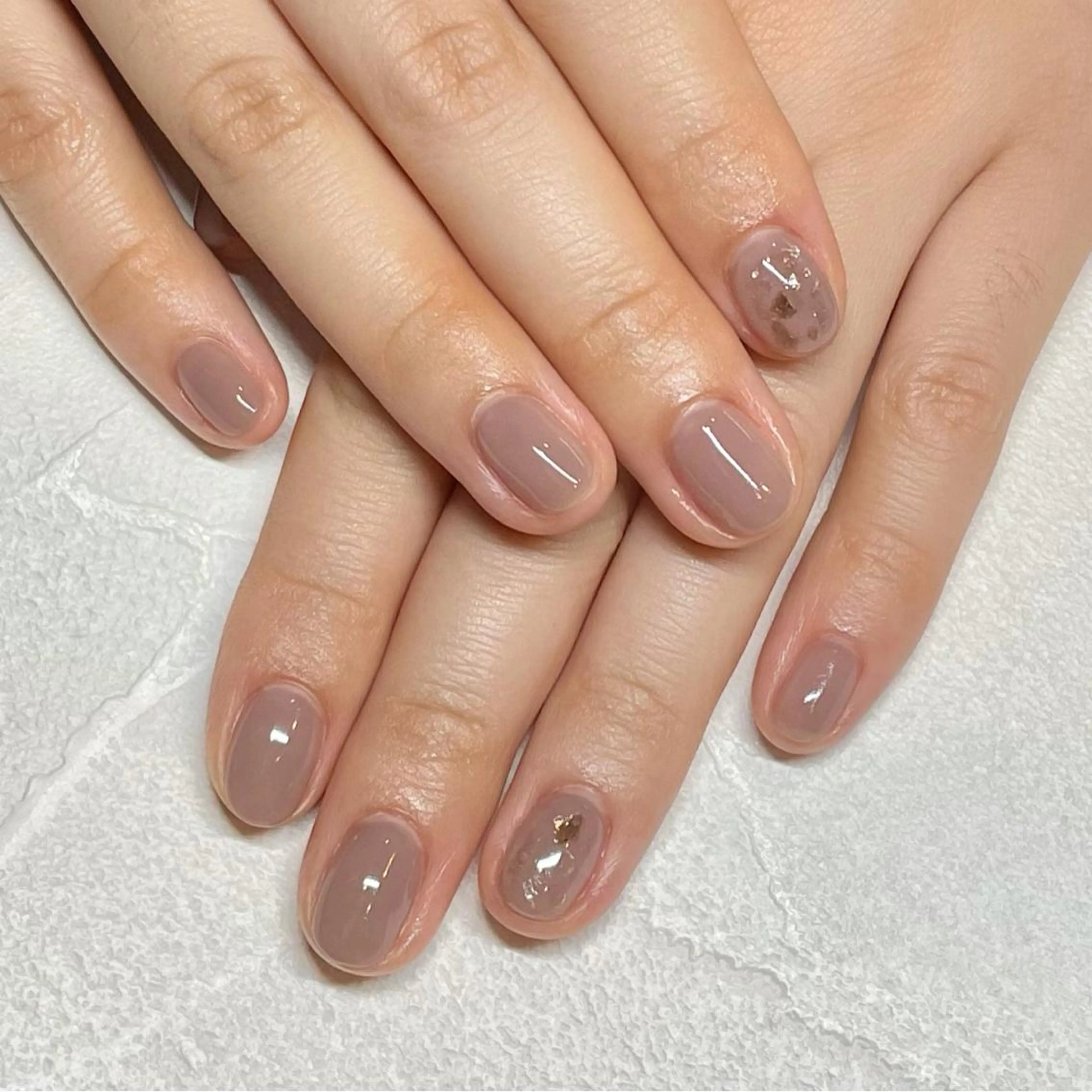 ネイル ワンカラーネイル ささき れいなのネイルデザイン