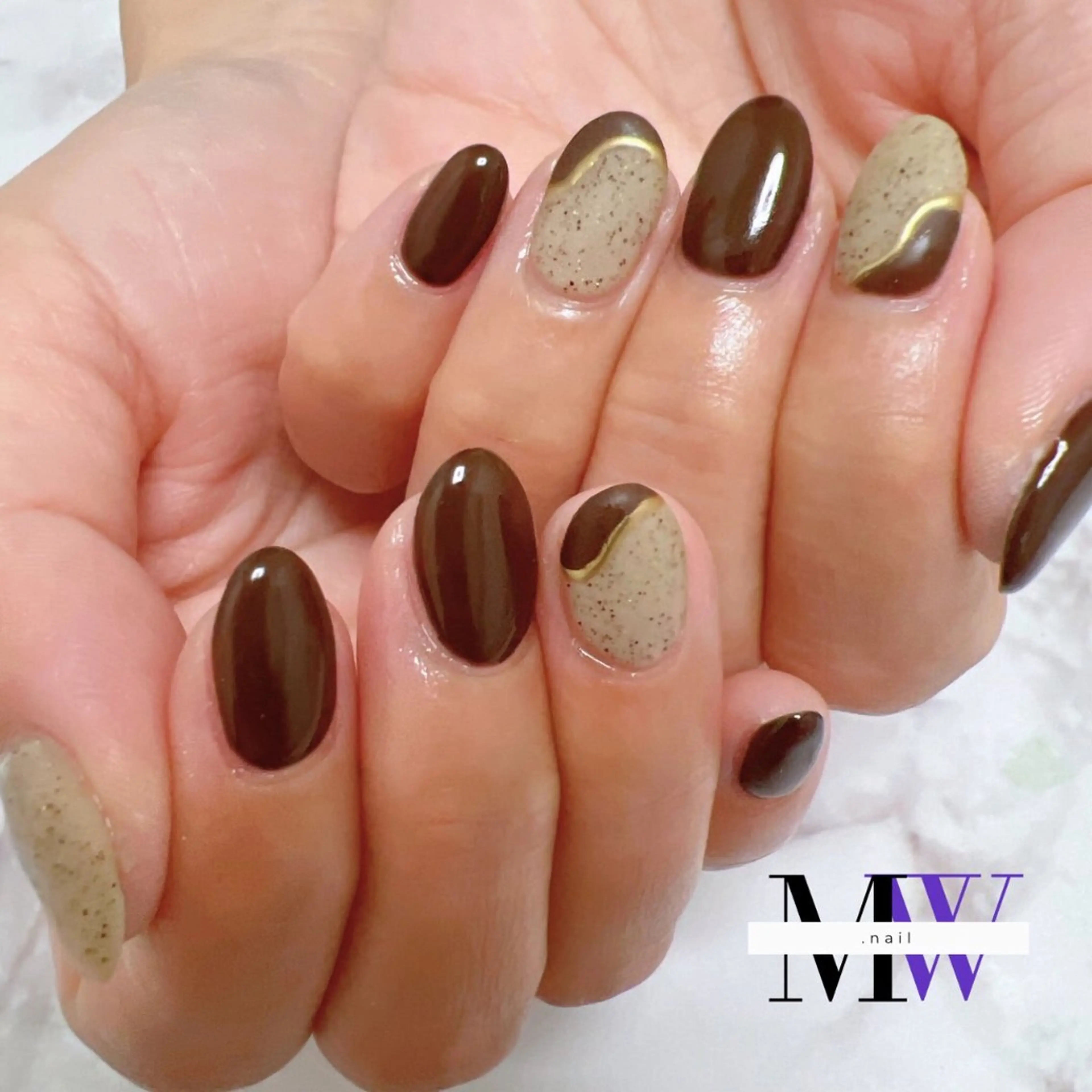 ネイル アートネイル マットネイル ハンドネイル MW .nailのネイルデザイン