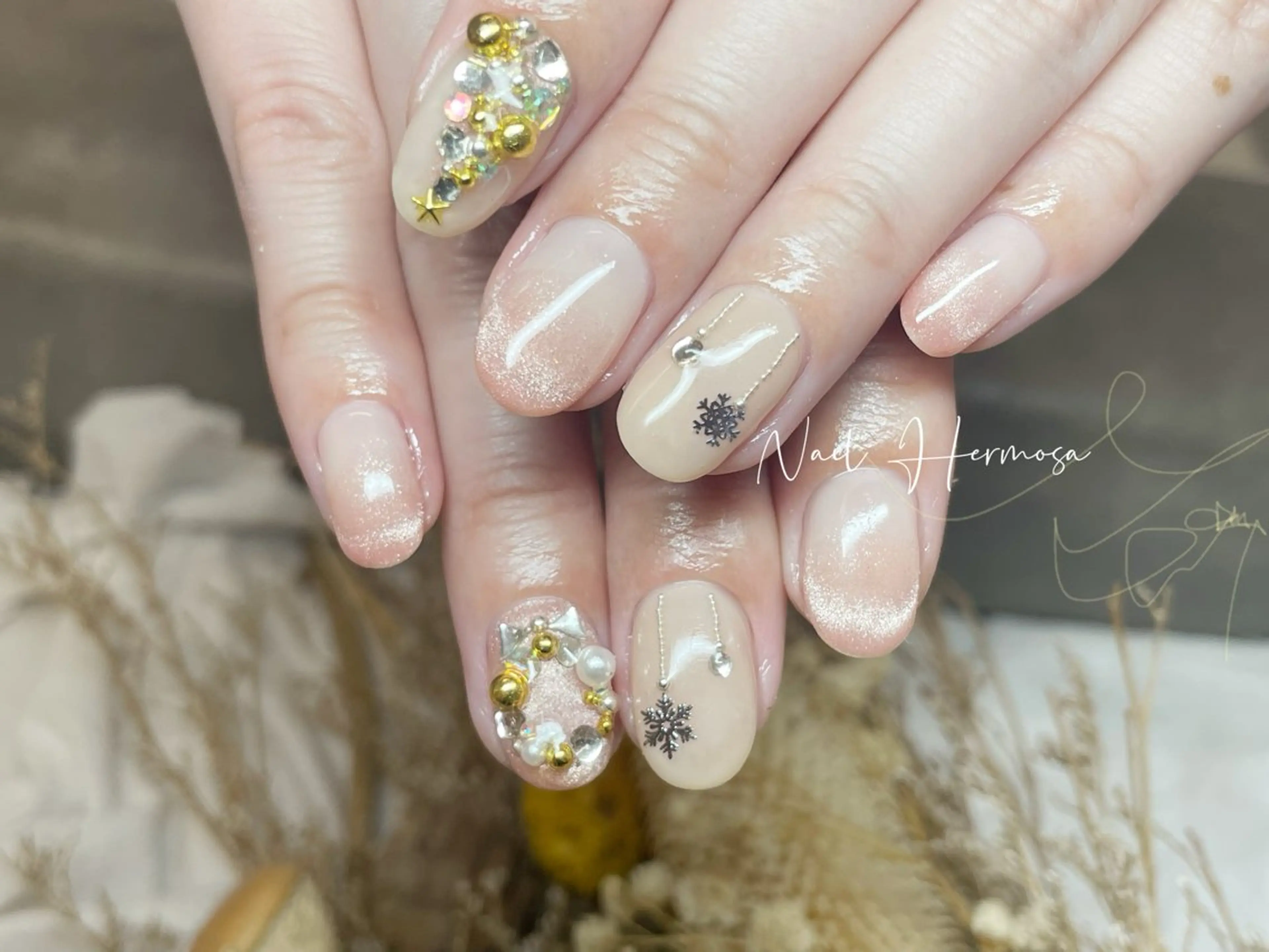 ネイル 長さ出し フラッシュネイル フットネイル ジェルネイル マグネットネイル ハンドネイル ネイル エルモサのネイルデザイン