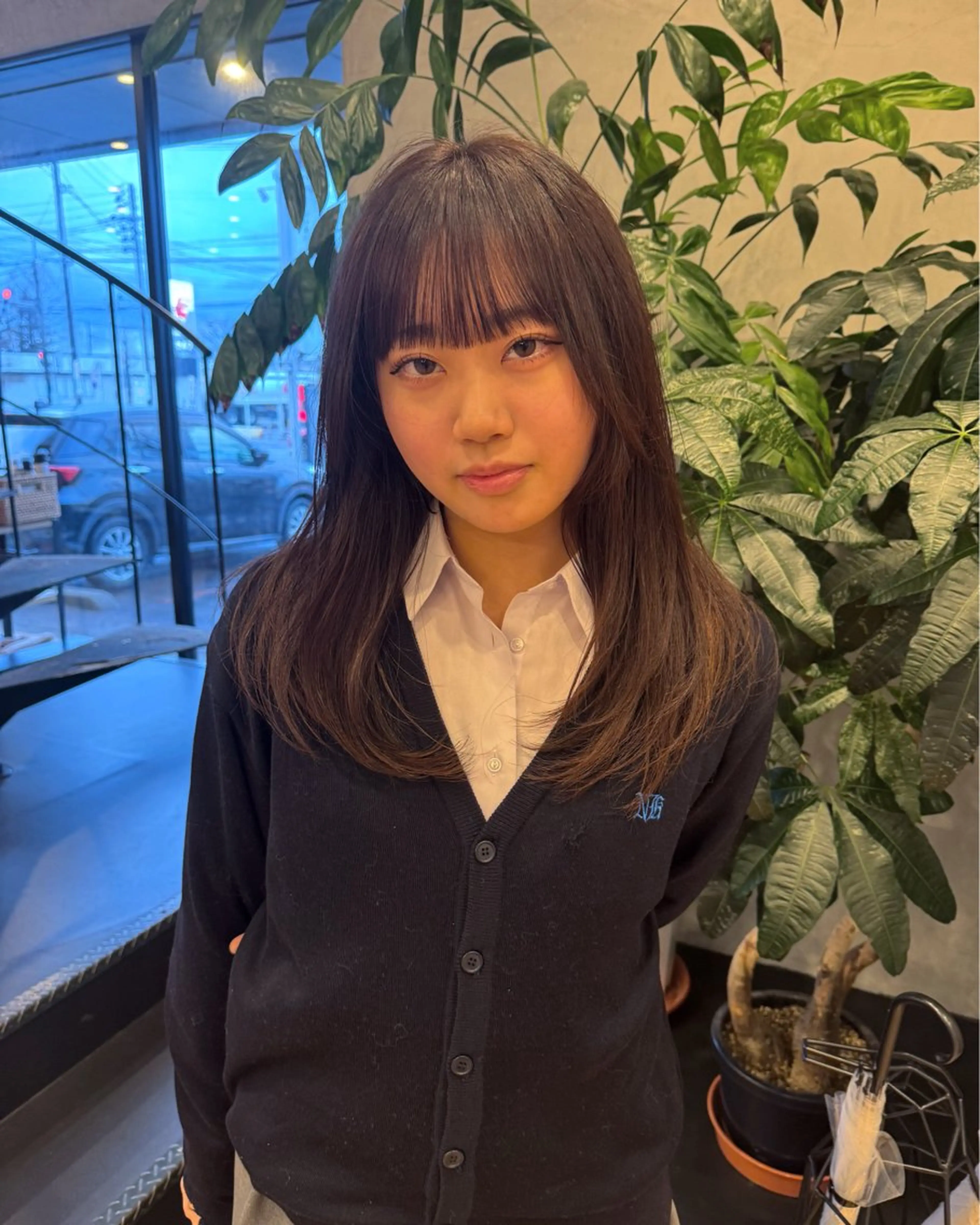 ロング ベージュカラー/長岡 レイヤーカット/コウのヘアスタイル