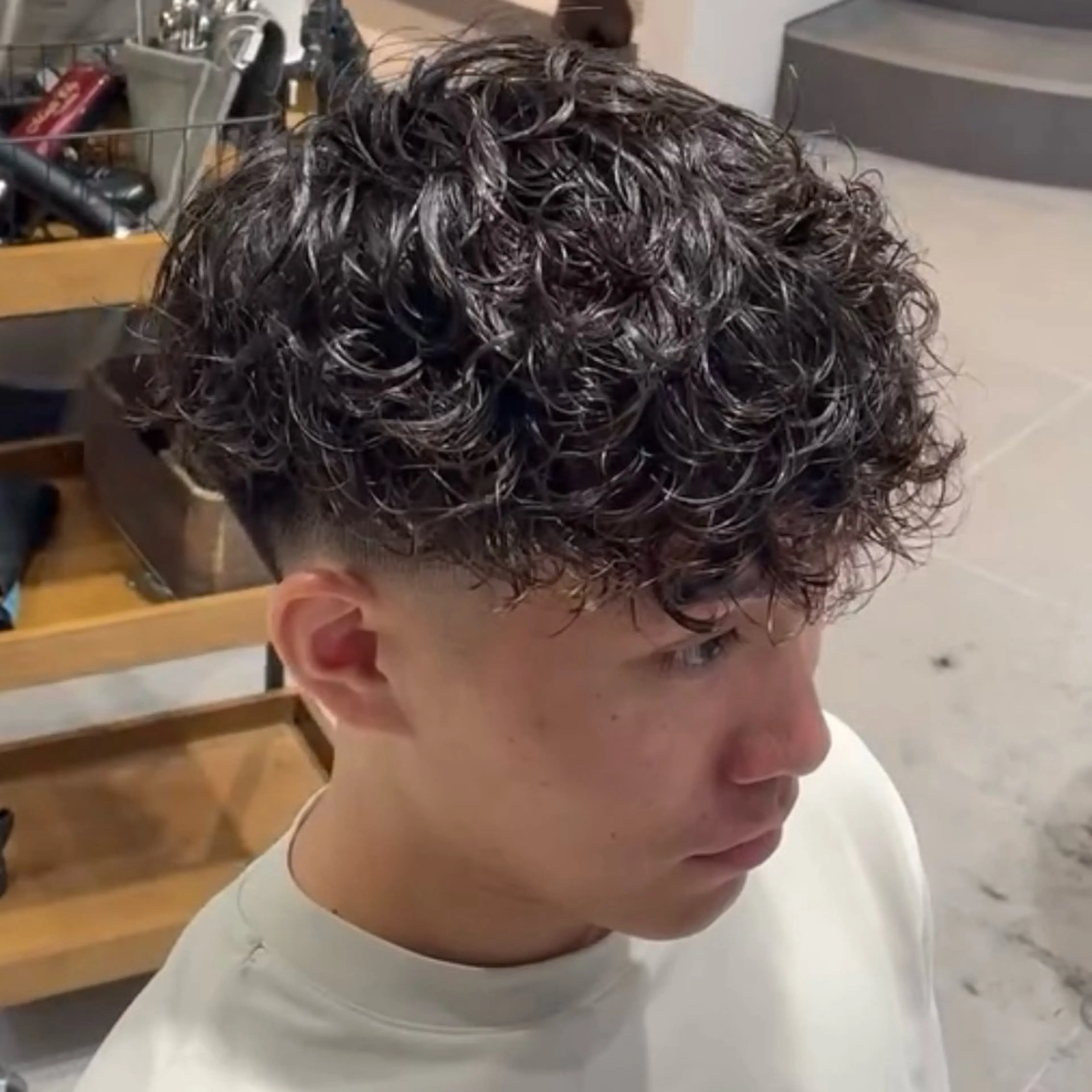 メンズ スペインカール メンズ専門/パーマ 特化/栄/北出瑞貴のヘアスタイル