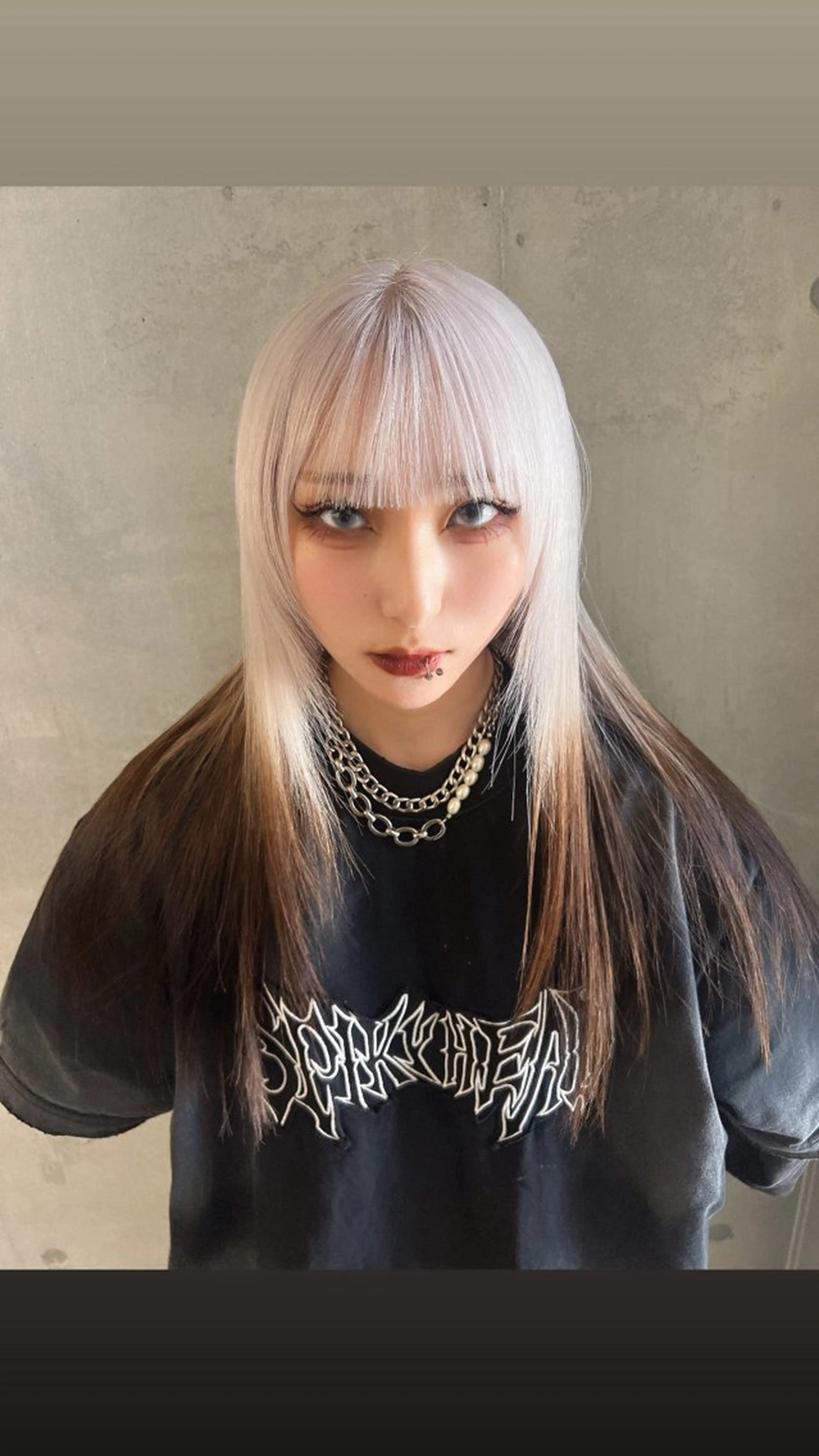 ロング カラー ブリーチ デザインカラー ハイトーン専門美容師 kimutaのヘアスタイル