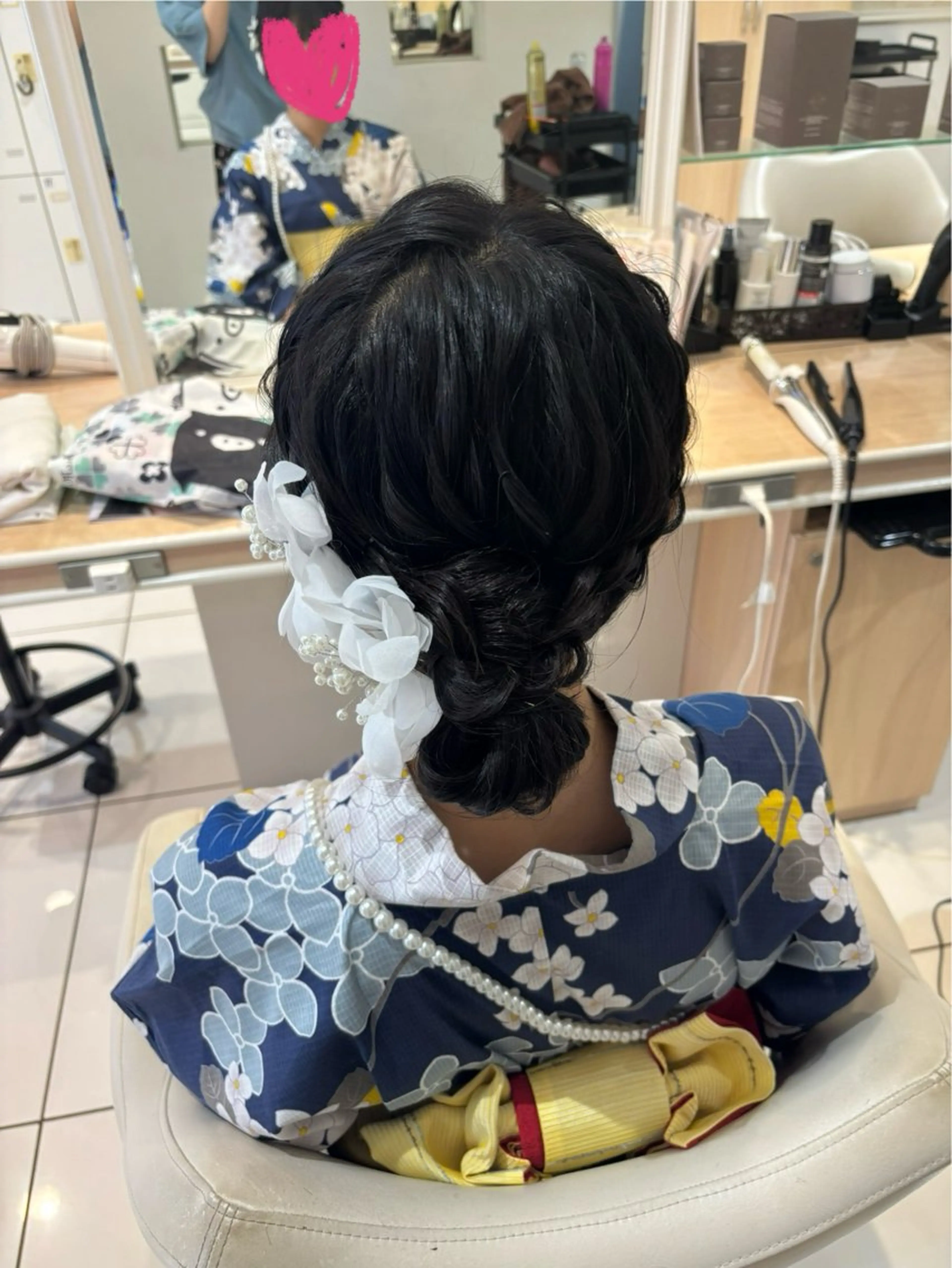 ロング ヘアアレンジ ヘアセット 宮永 璃沙のヘアスタイル