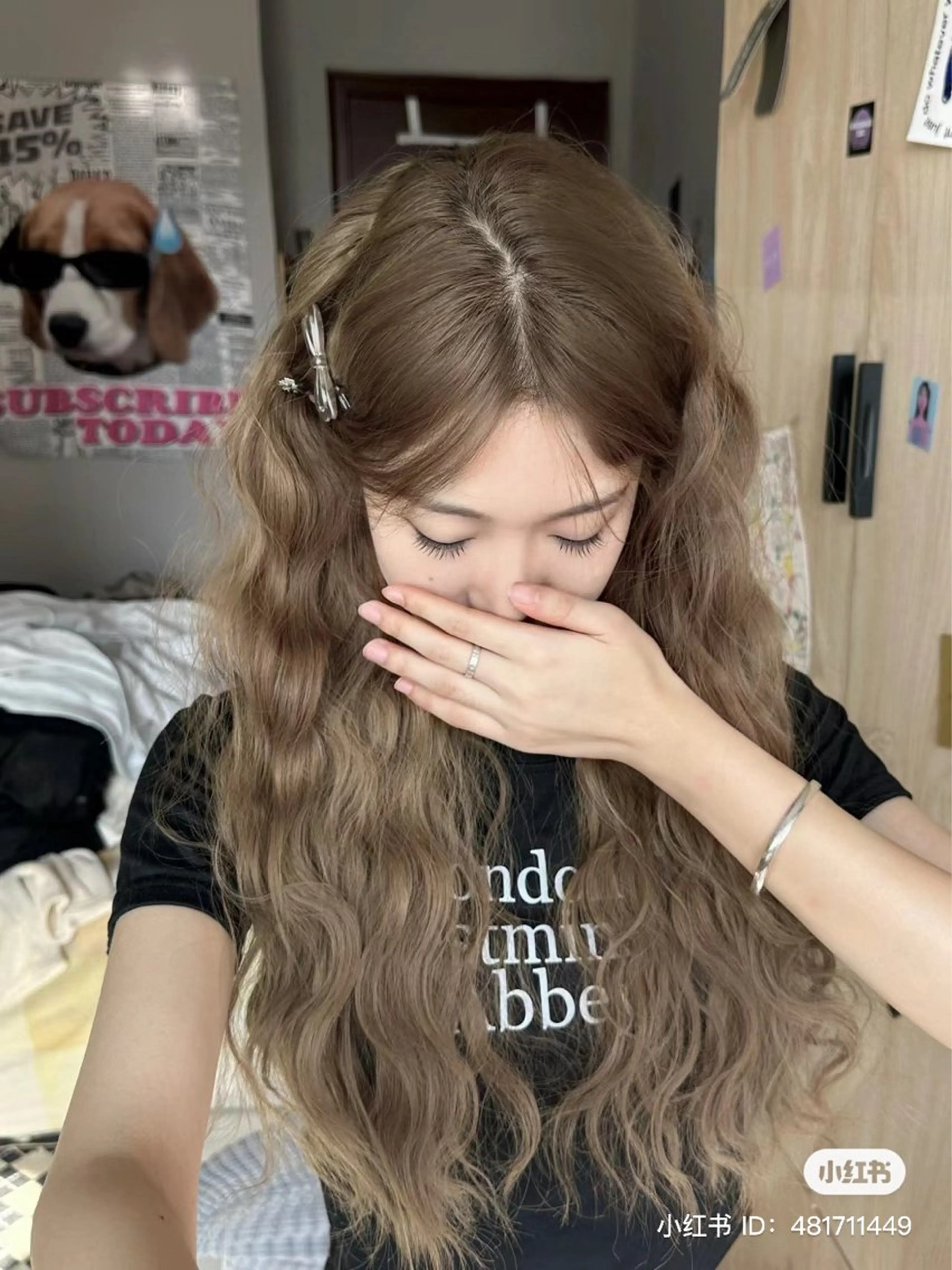 カラー 透明感ベージュ🤎 ナチュラルレイヤーのヘアスタイル