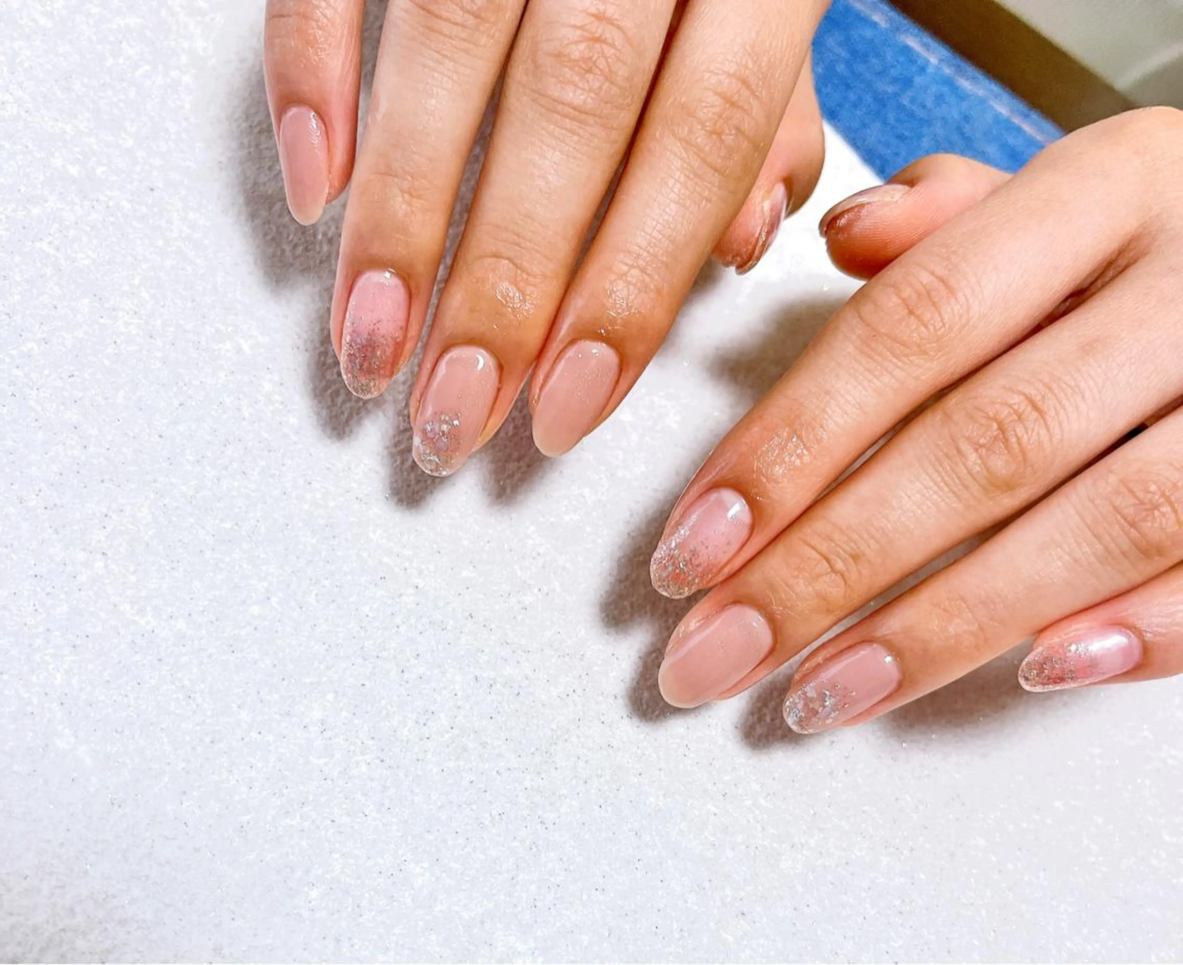 ネイル オーロラネイル フラワーネイル フットネイル フレンチネイル ジェルネイル ハンドネイル kikinail 溝の口のネイルデザイン