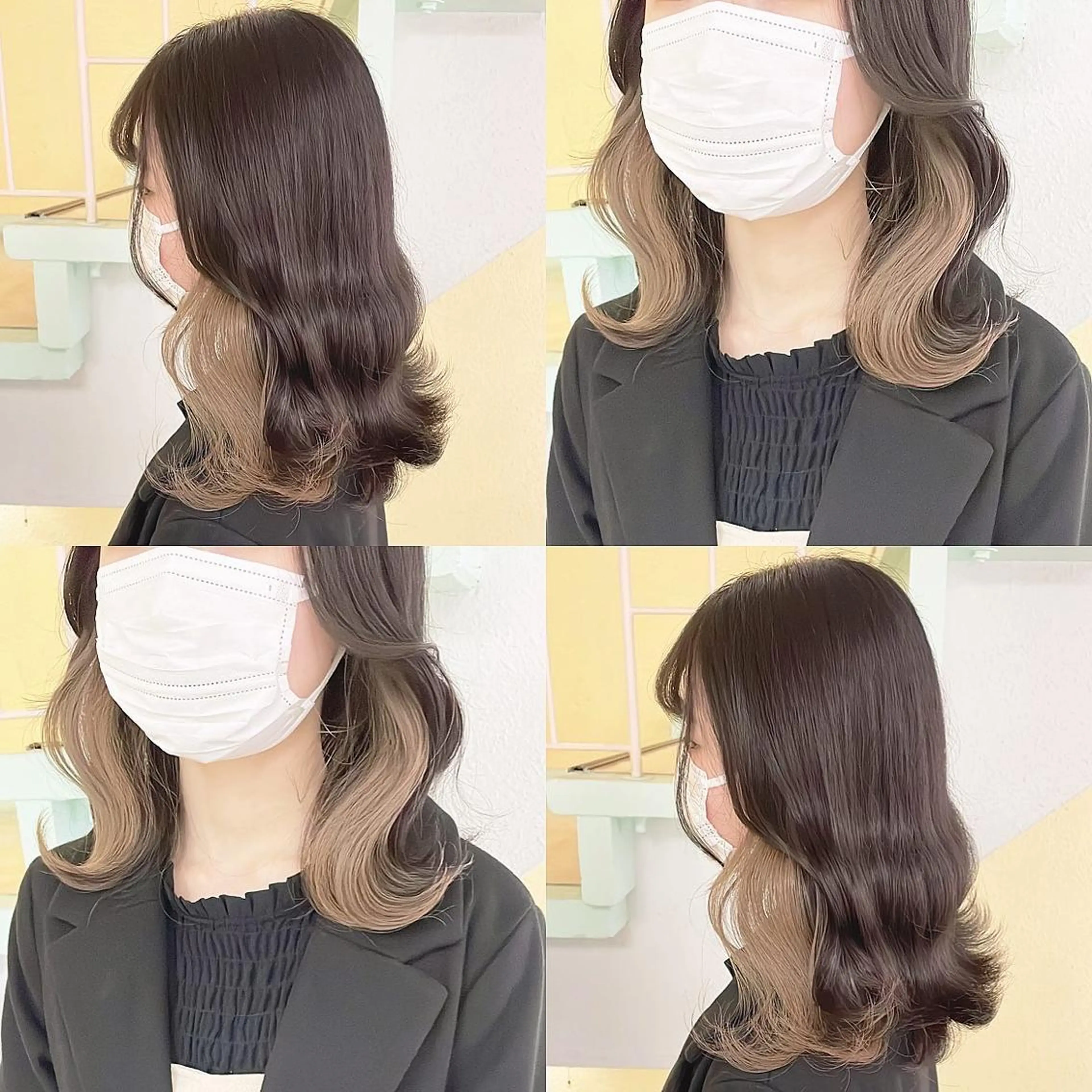 カラー ヘアカラー トリートメント 渋谷:インナーカラー ／🍒エリカ🍒のヘアスタイル