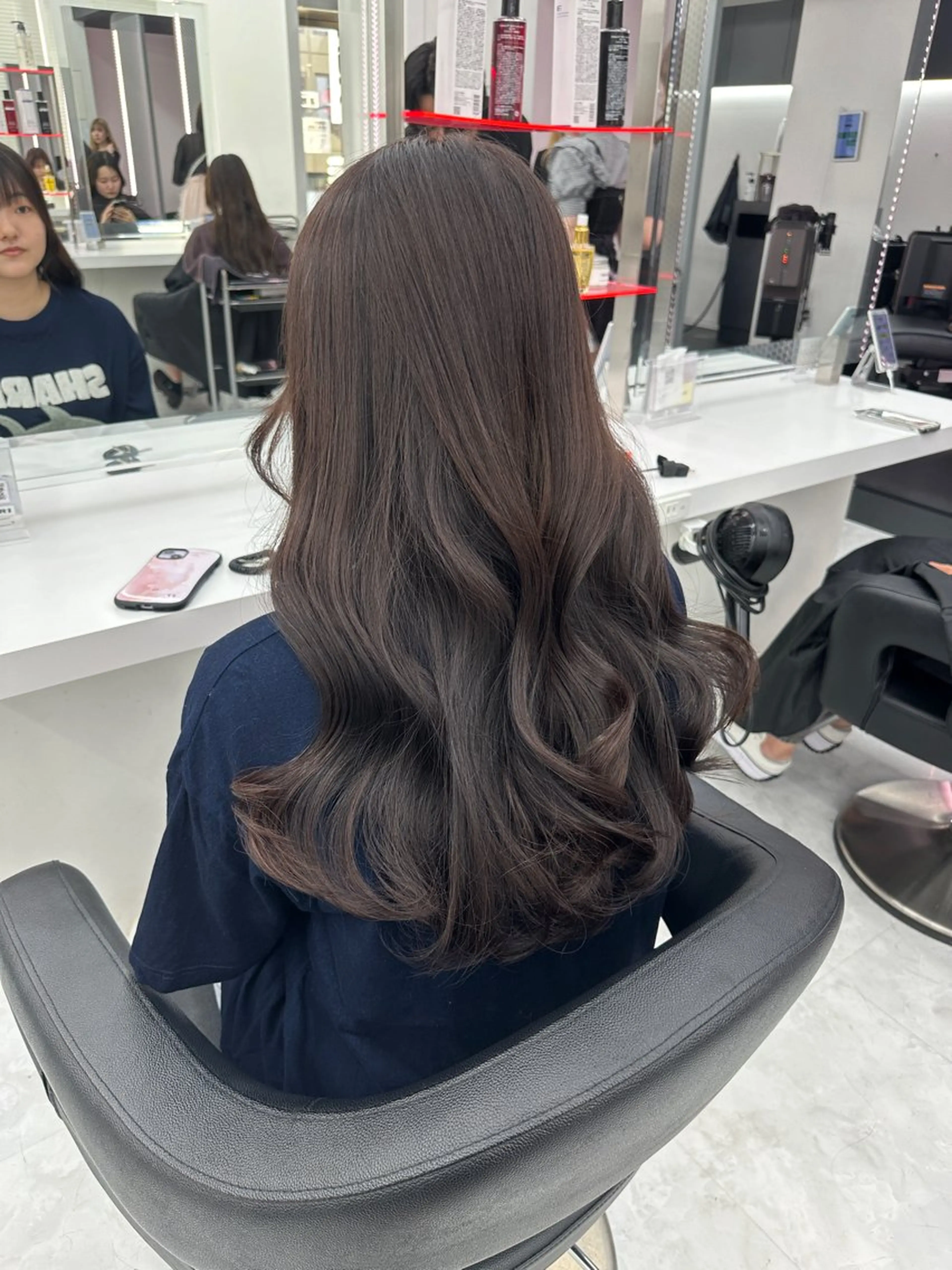 ロング カラー パーマ ヘアアレンジ メンズ キッズ ♥️韓国ヘア レイヤー♥️ゆりのヘアスタイル