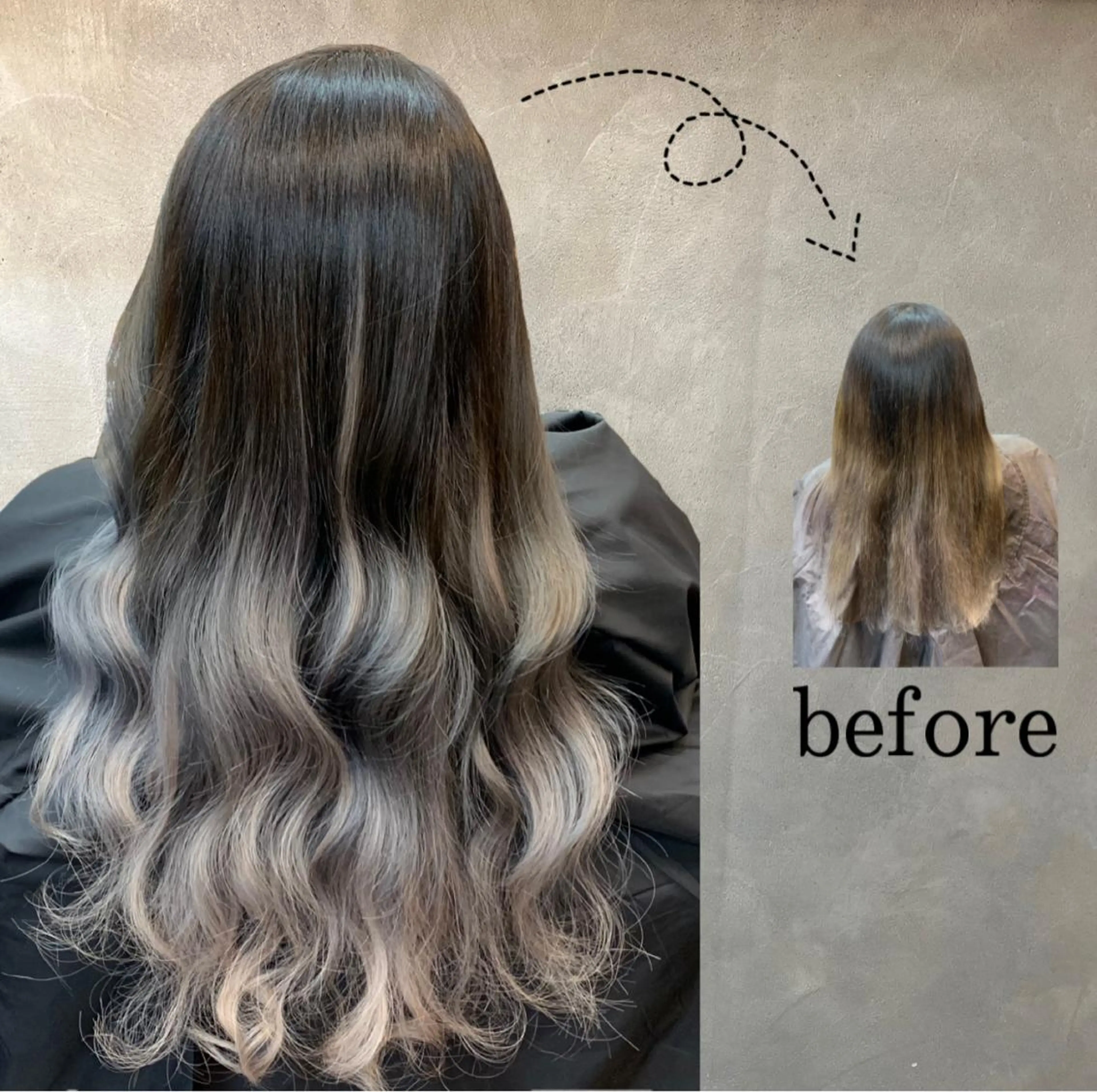 ロング CS made by SHACHU栄店所属・❤️‍🔥シールエク ＋カラー京❤️‍🔥のヘアスタイル