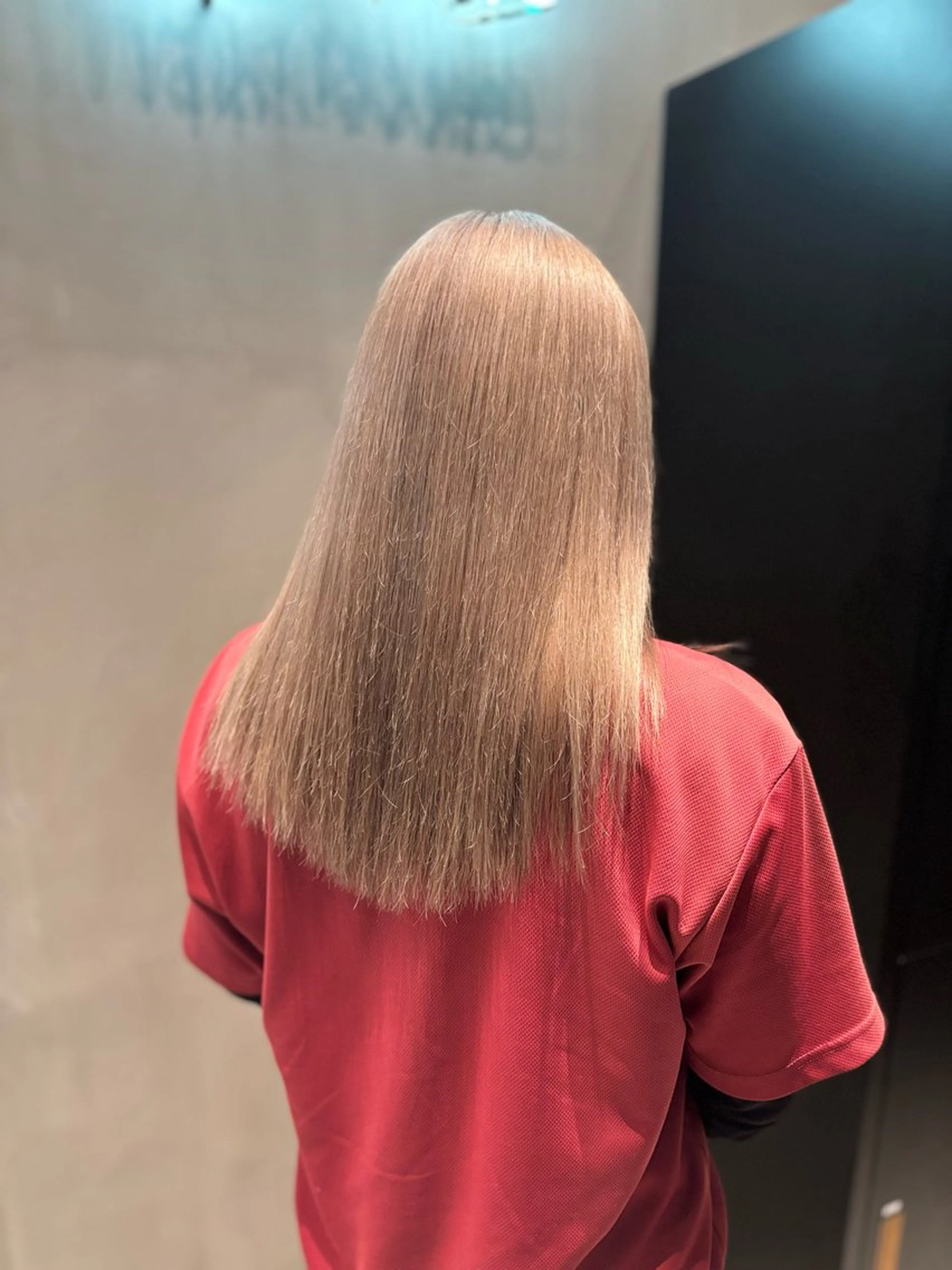 ロング カラー ブリーチ ケアブリーチ カット ヘアカラー トリートメント 藤井 隼のヘアスタイル