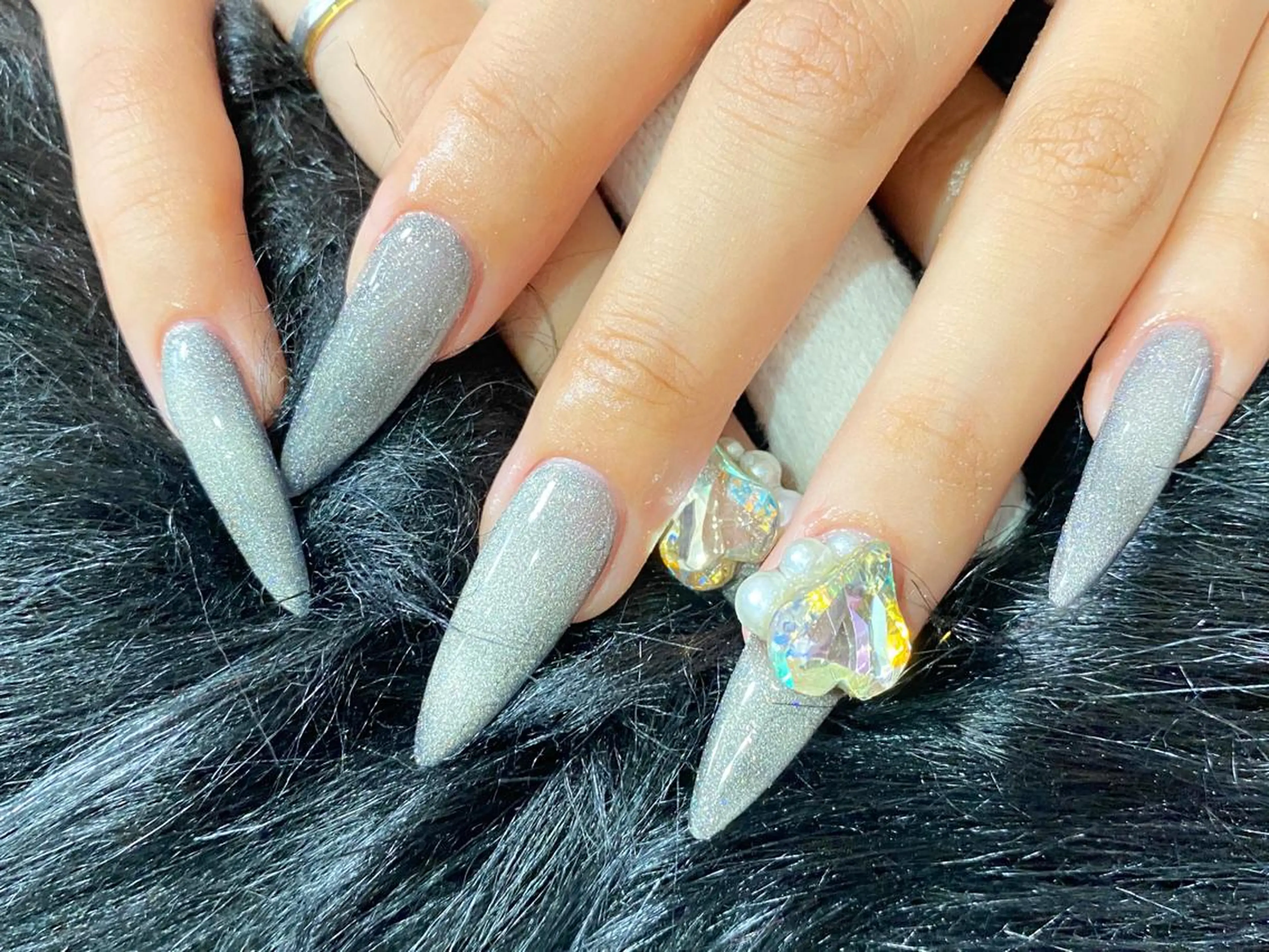 ネイル マグネットネイル スカルプネイル MOMO nailのネイルデザイン