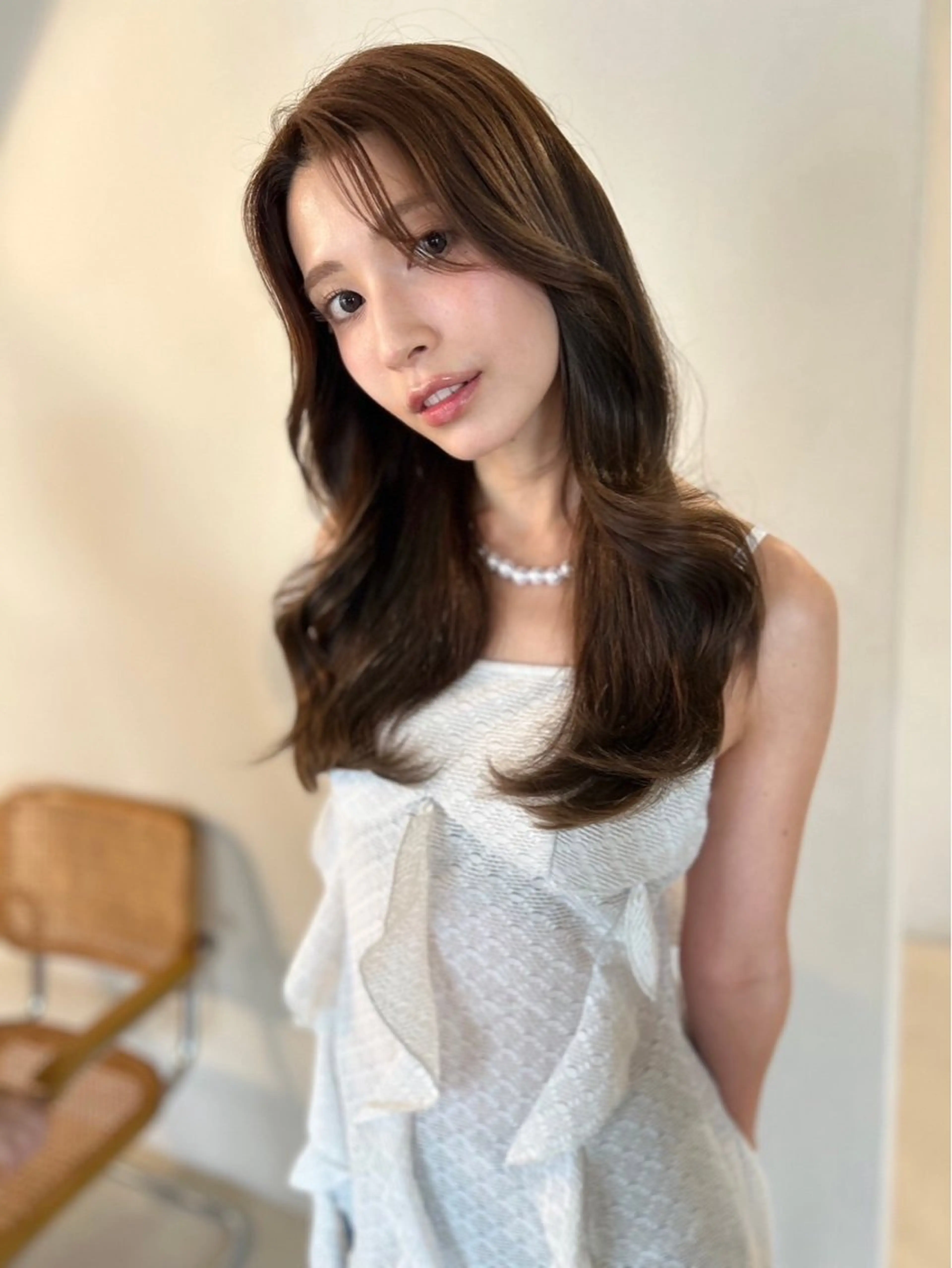 ロング カラー 🎀優姫 🎀  韓国レイヤーのヘアスタイル