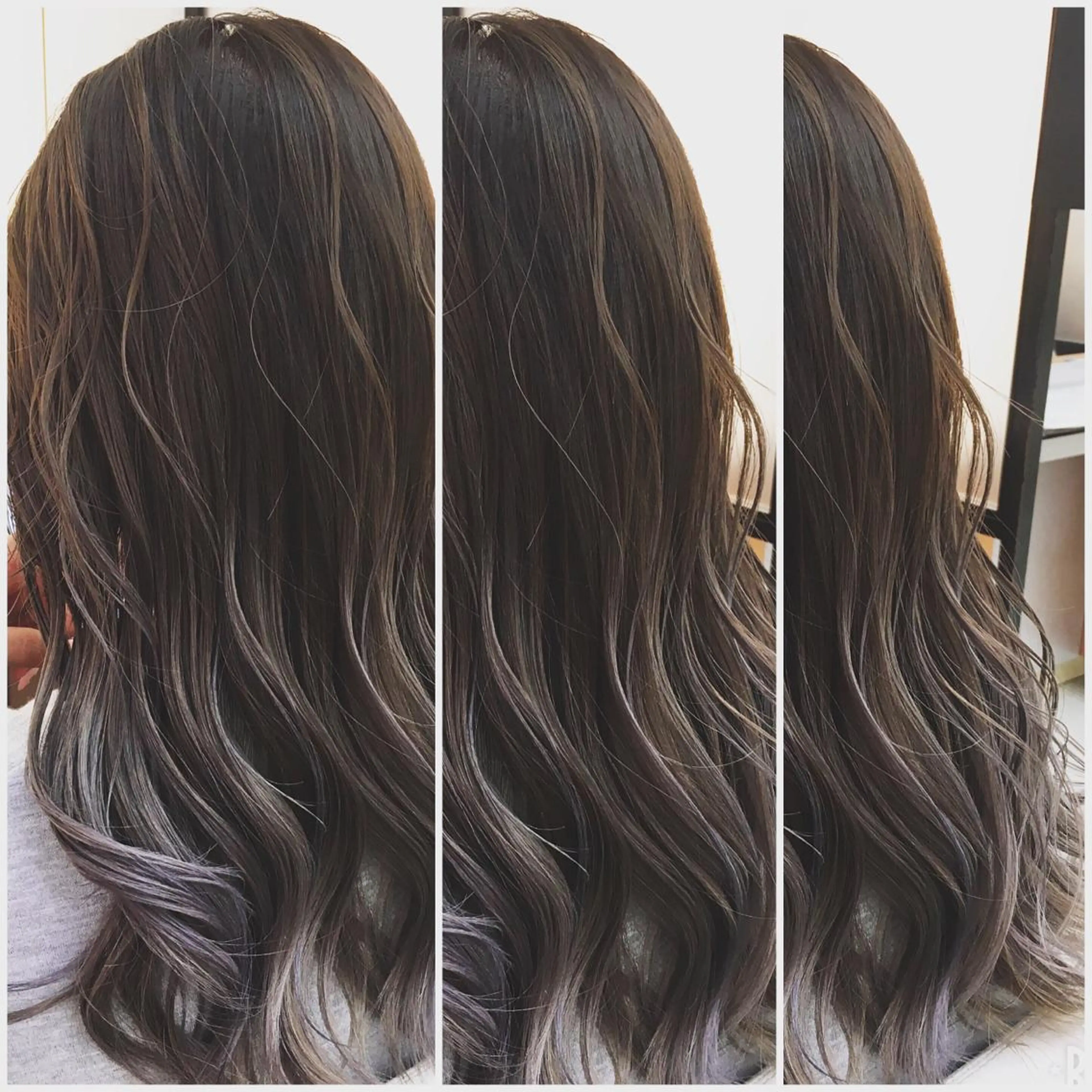 カラー バレイヤージュ グレージュ イルミナカラー 外国人風カラー カット ヘアカラー N° jillva ♦️川端裕司♦️のヘアスタイル