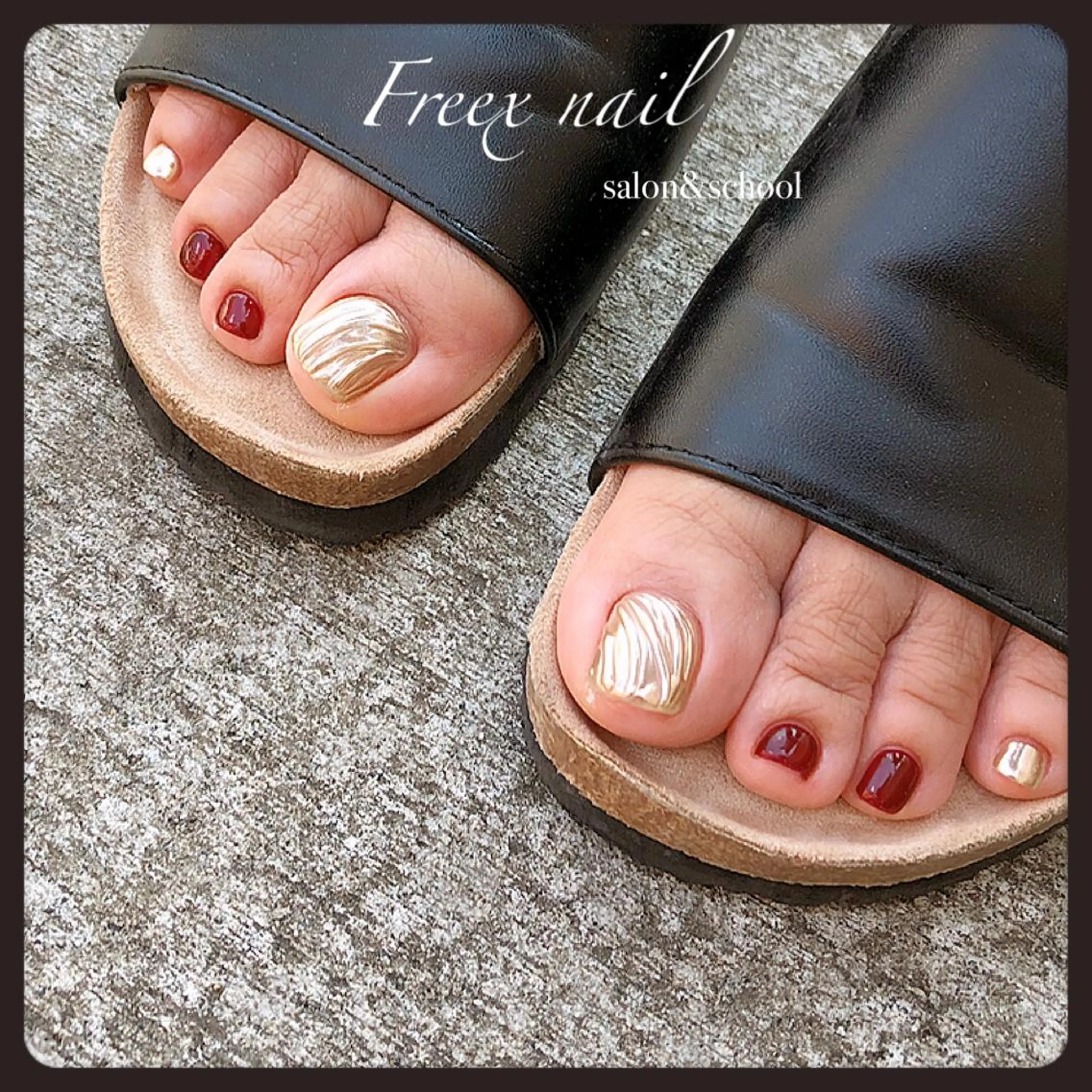 ネイル フットネイル Freex nail所属・freex nail /ニュアンス/個性派のネイルデザイン