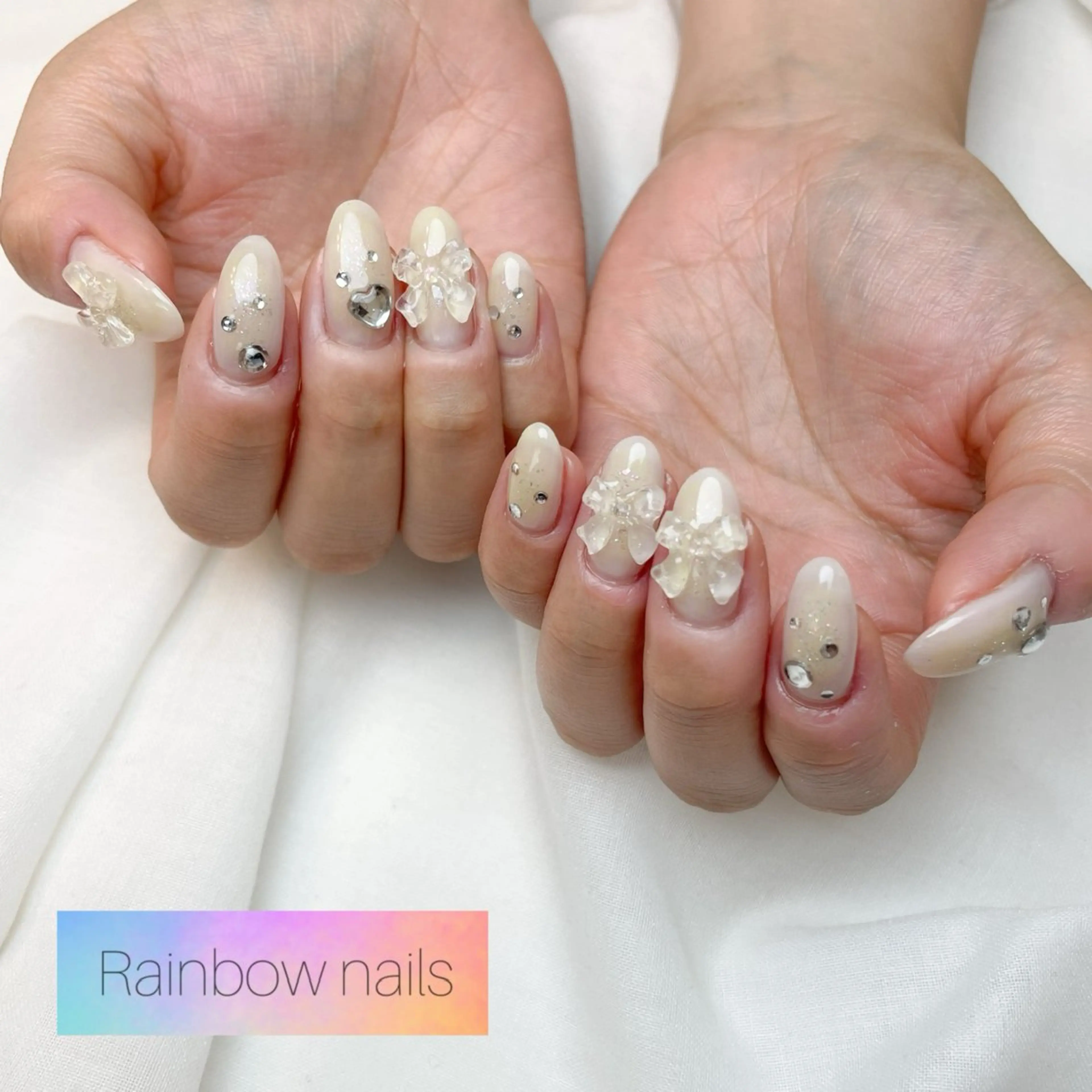 ネイル Rainbow nailsくろちゃんのネイルデザイン