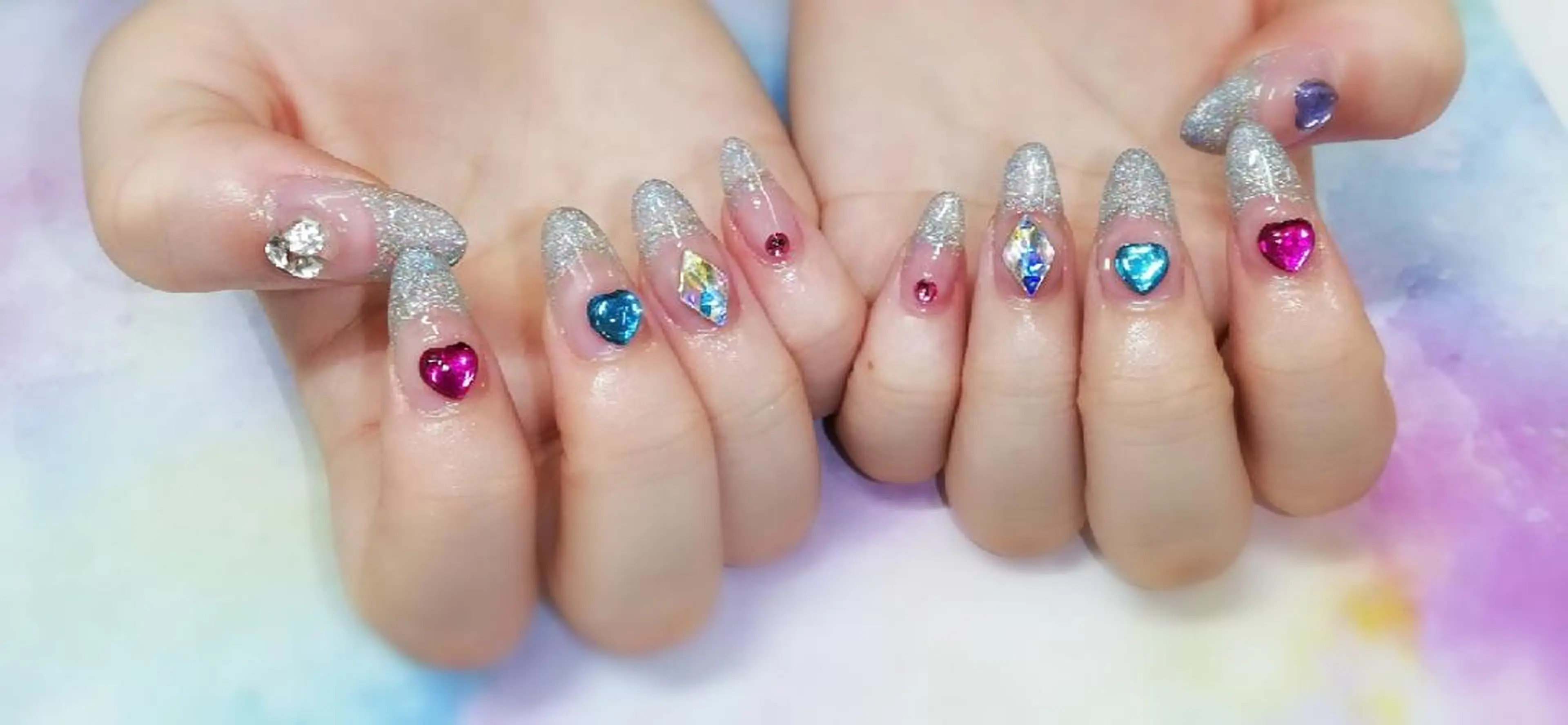 ネイル アートネイル スカルプネイル ハンドネイル I LOVE ME  NAIL.｡.:*♡のネイルデザイン
