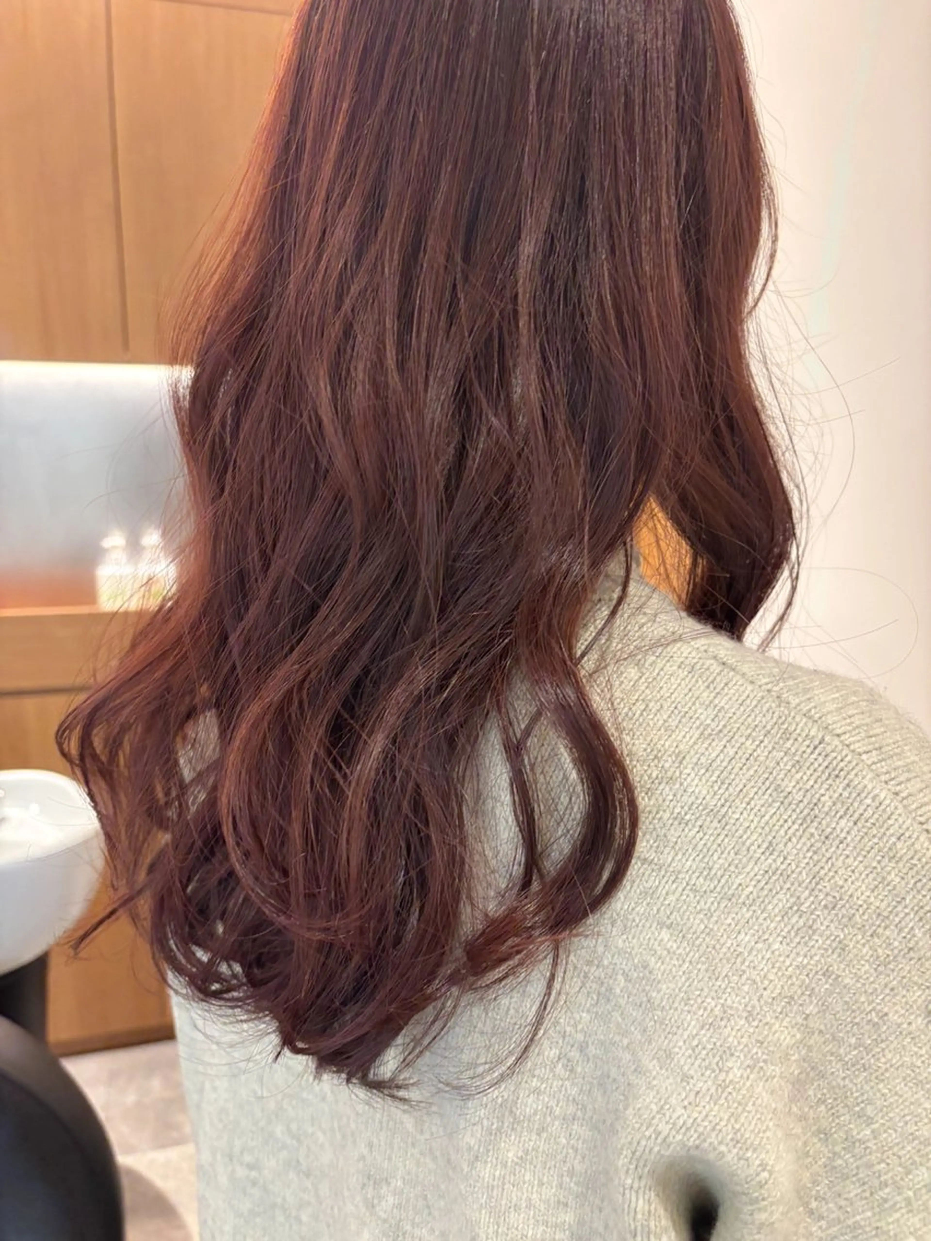 ミディアム カラー ブラウンカラー ピンクカラー ピンクブラウン カット ヘアカラー トリートメント 透明感color🍃 Kurumiのヘアスタイル