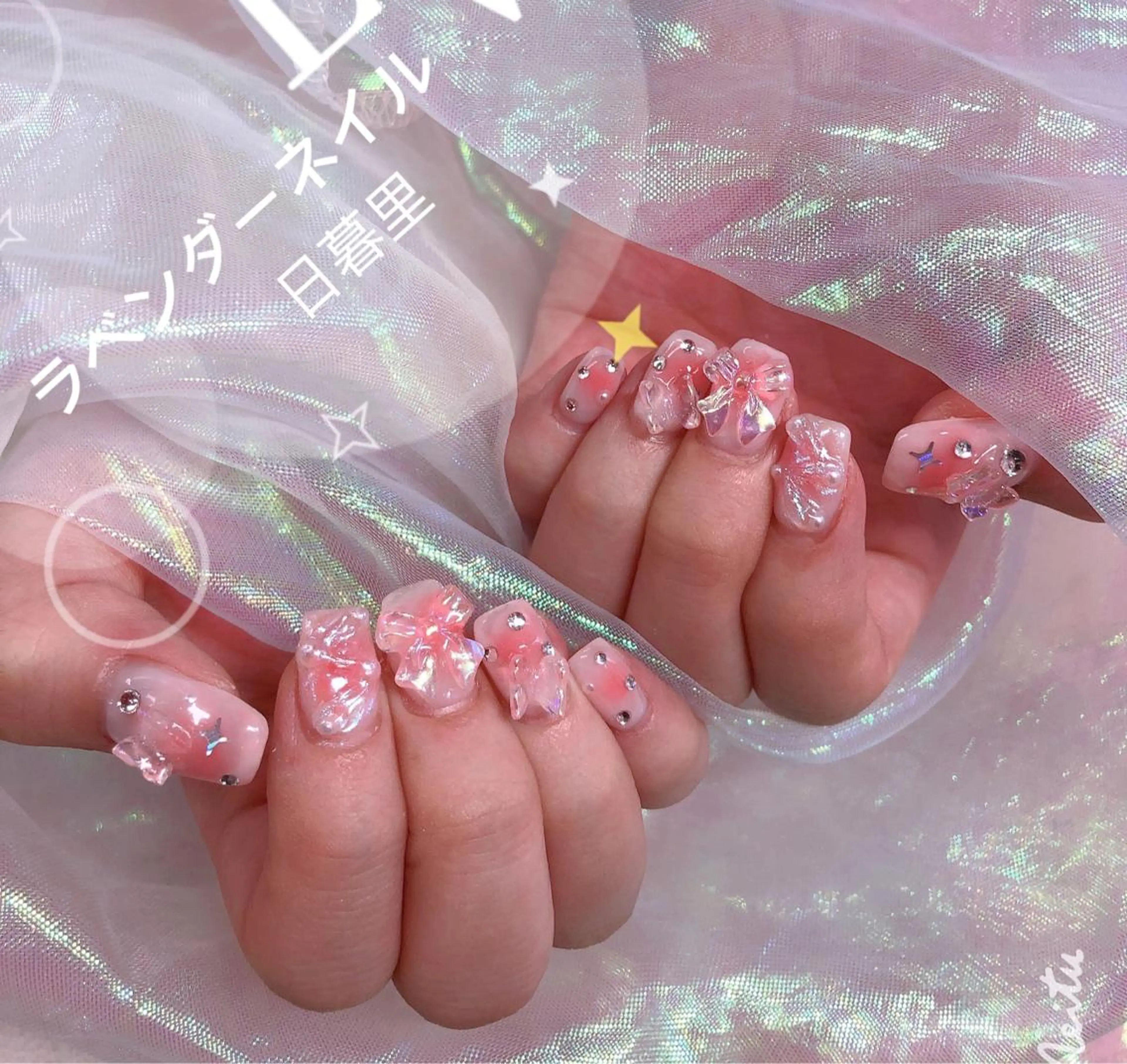 ネイル ラベンダー💖日暮里 ルル💖ネイルのネイルデザイン