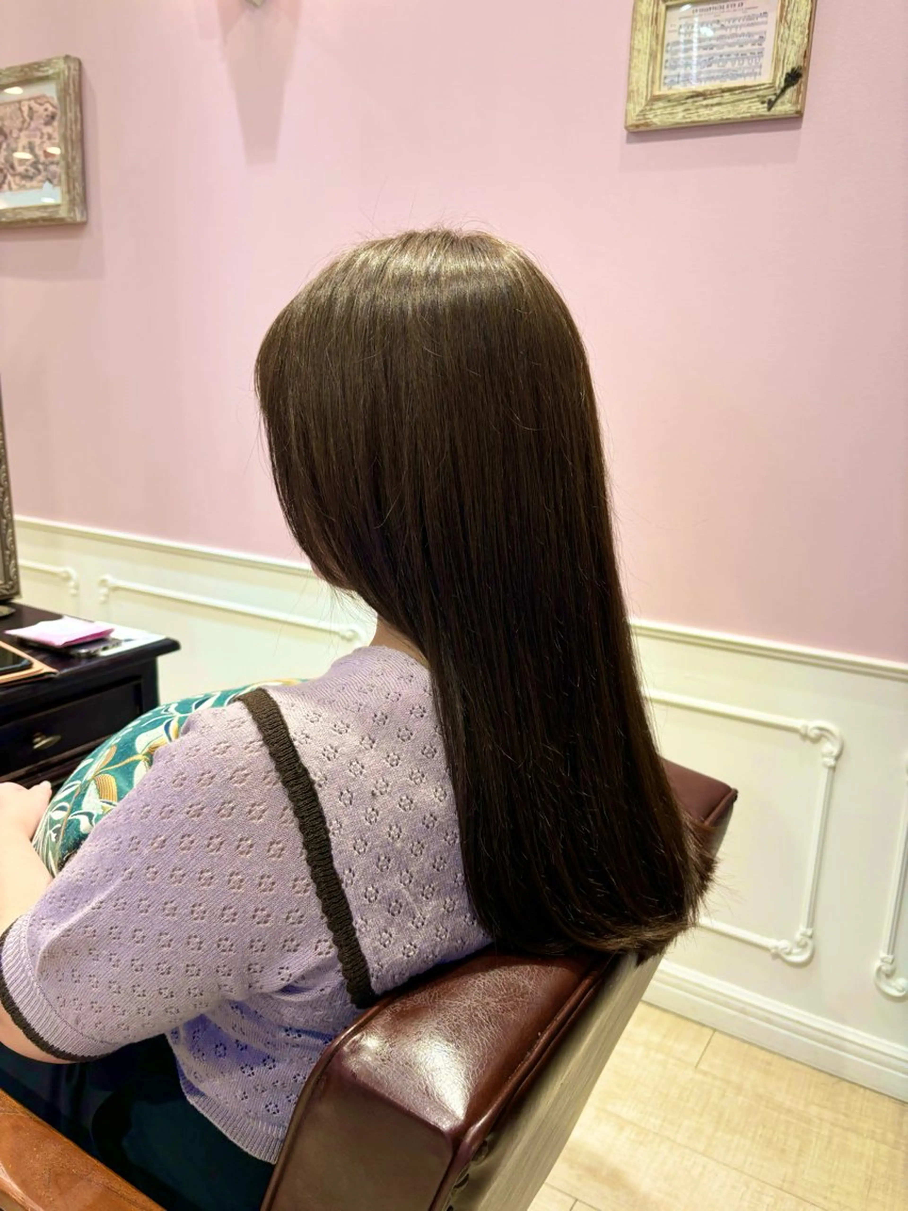 カラー ヘアカラー 🌱なゆみ🌱透明感 /ナチュラル/高宮のヘアスタイル