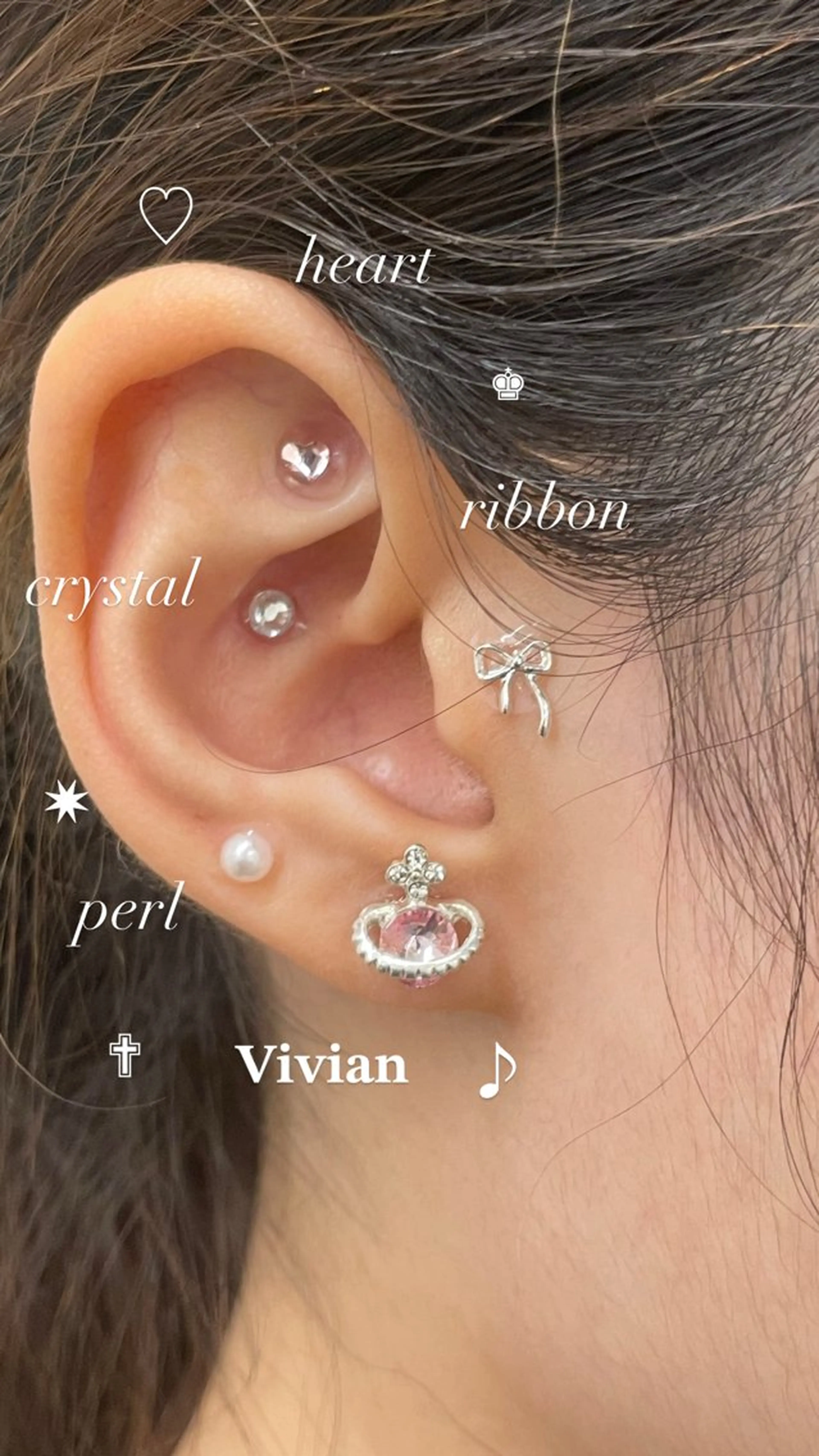 【❣️お得セット❣️】束感まつぱ➕耳ツボジュエリー8個【5600】コーティング剤込み‼️の写真