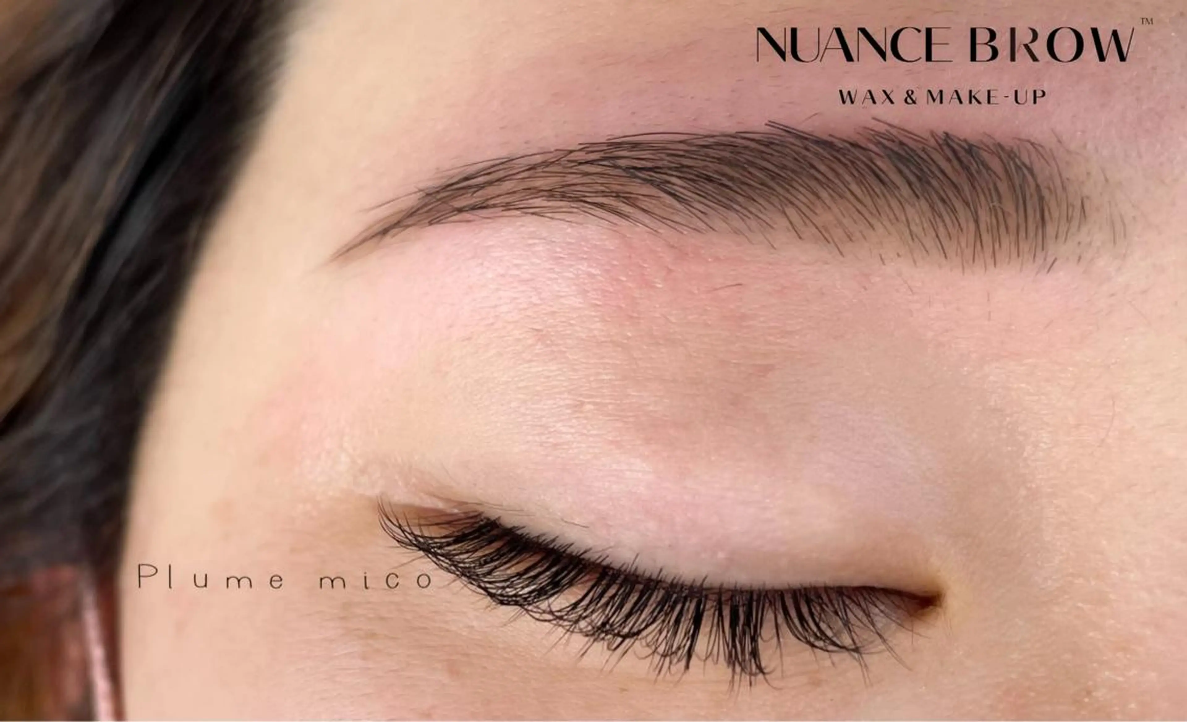 アイブロウ ワックス脱毛 Plume micoのマツエク・マツパデザイン