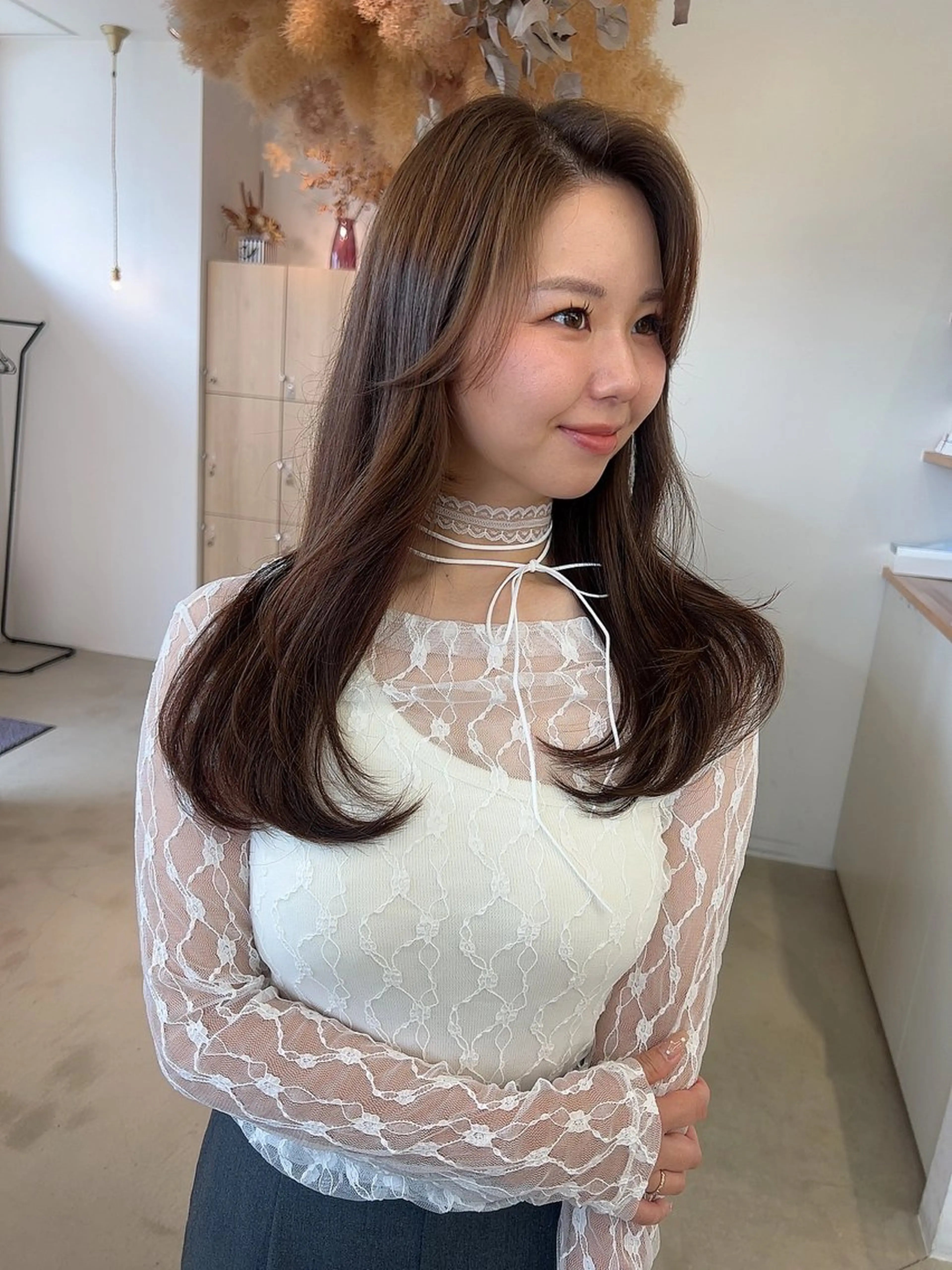 ロング レイヤーカット カット ヘアカラー vince. moekoのヘアスタイル