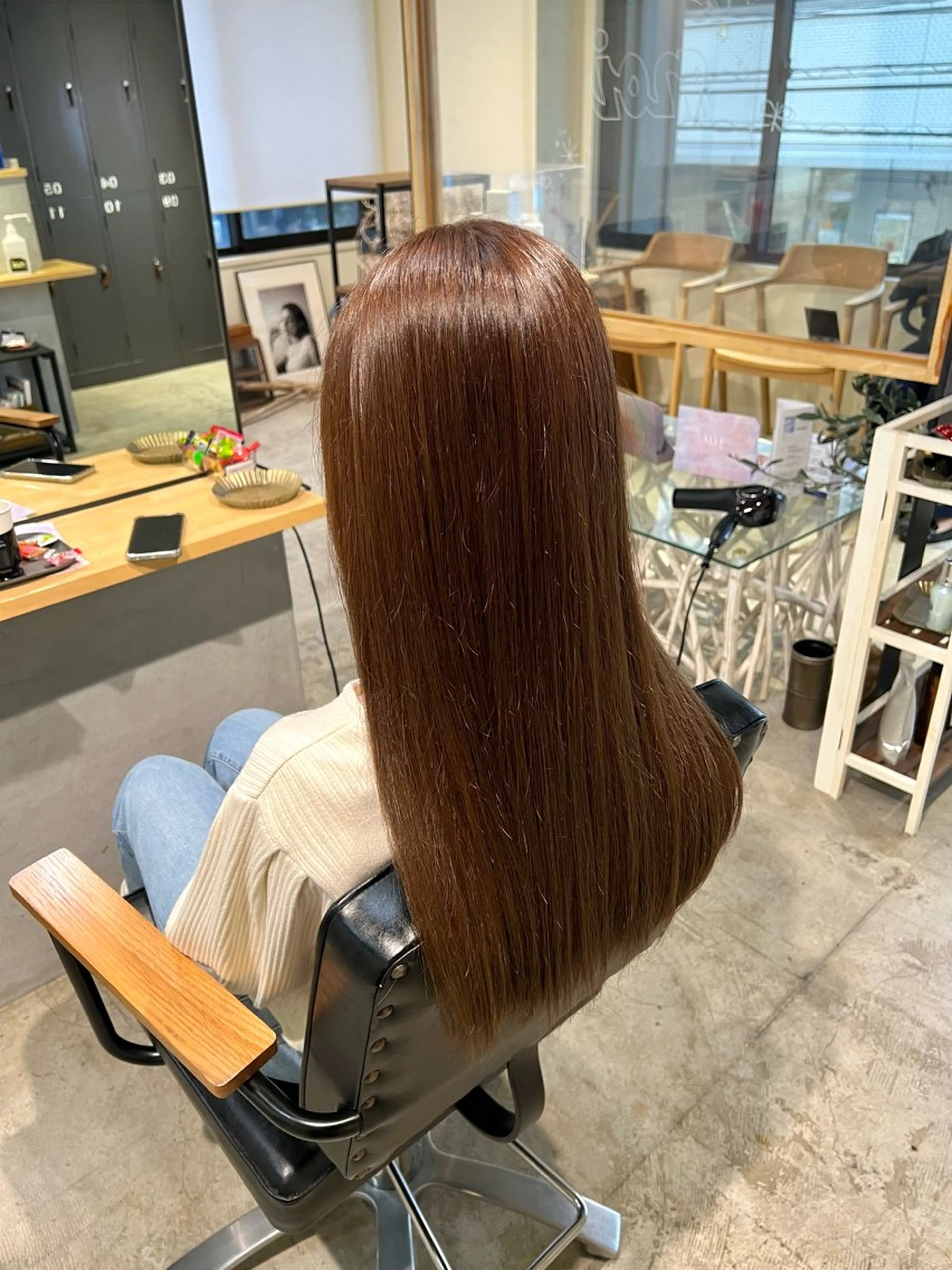 セミロング カラー カット ヘアカラー トリートメント 金山/透明感カラー レイヤー/木澤 航のヘアスタイル